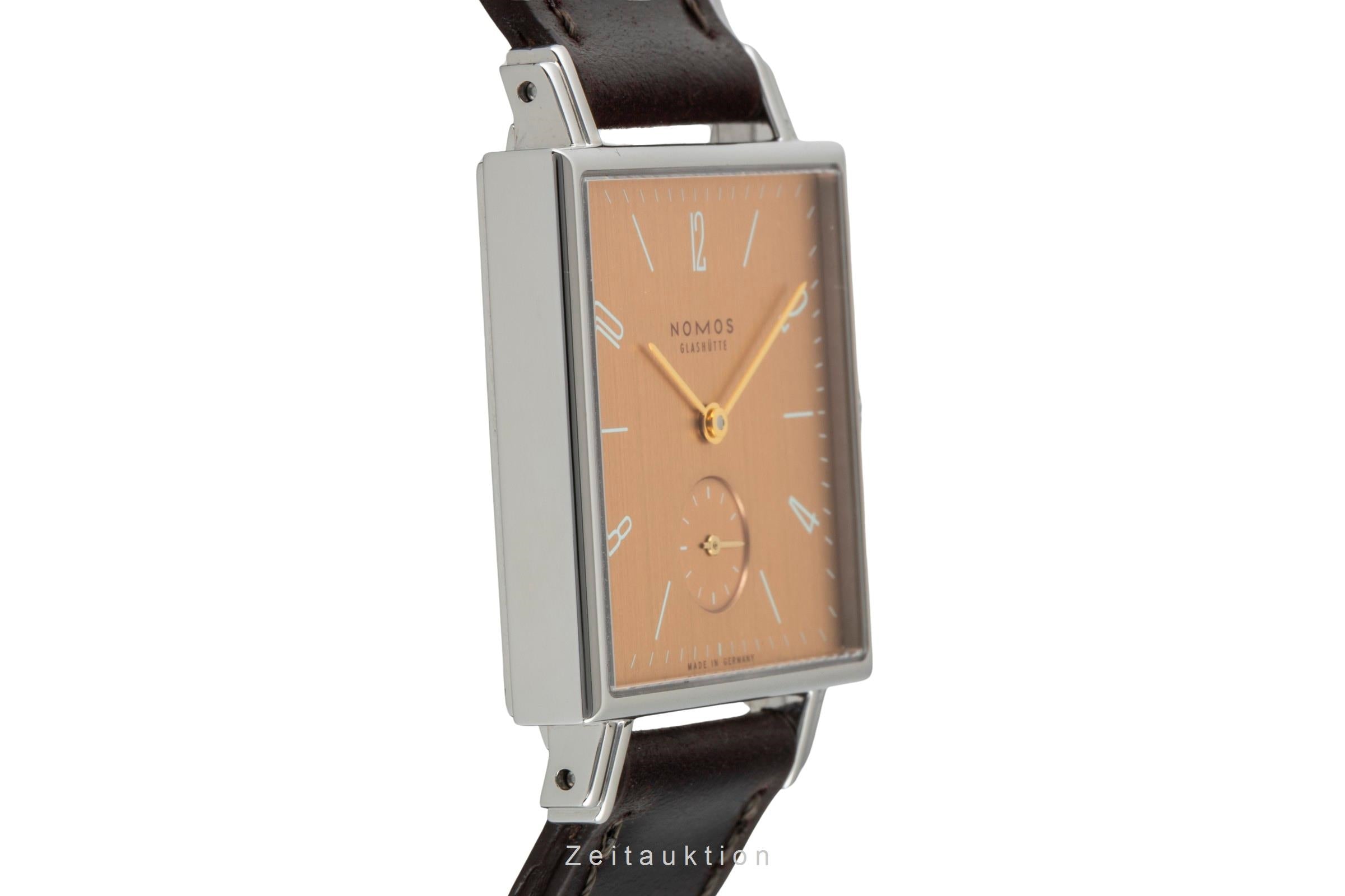 Nomos Tetra acero cuerda manual reloj para caballeros 491 Tetra Goldelse  [2603809]