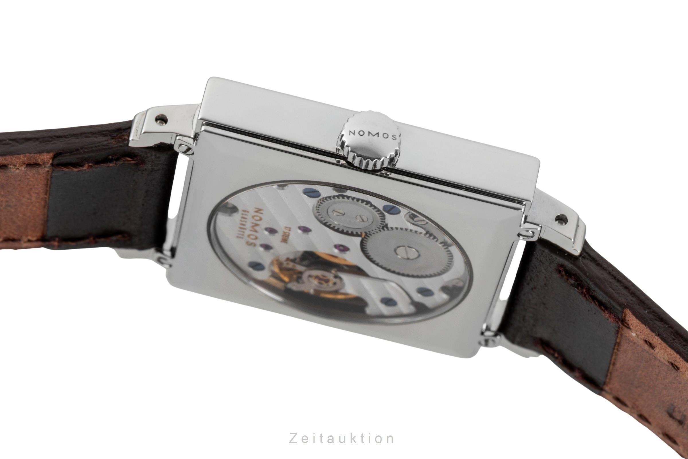 Nomos Tetra acero cuerda manual reloj para caballeros 491 Tetra Goldelse  [2603809]