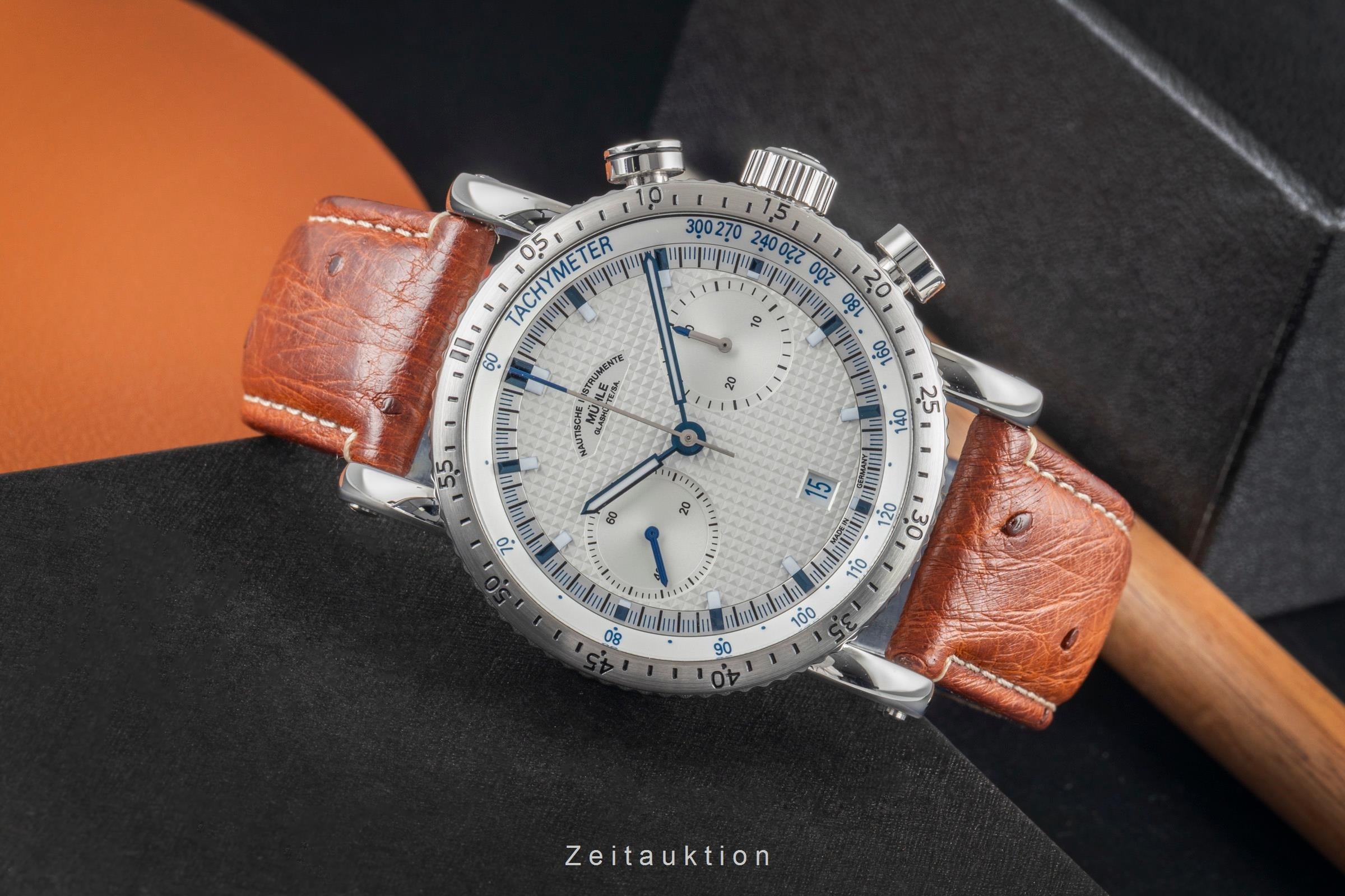 Mühle Teutonia I cronógrafo acero automático reloj para caballeros M1-29-65-200LB	  [2603813]