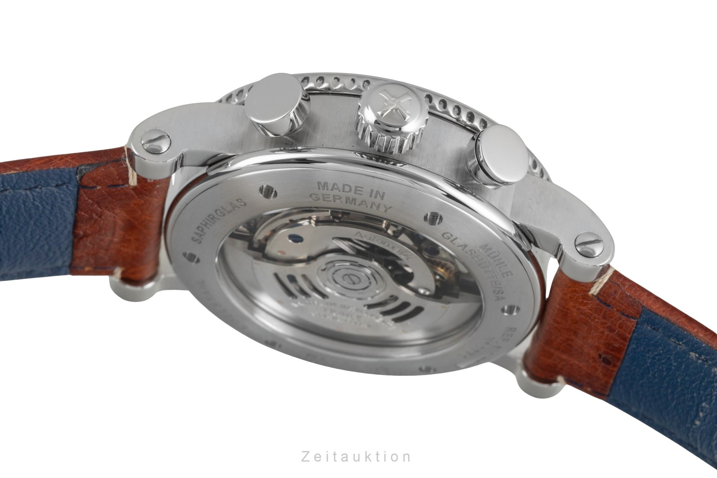 Mühle Teutonia I cronógrafo acero automático reloj para caballeros M1-29-65-200LB	  [2603813]