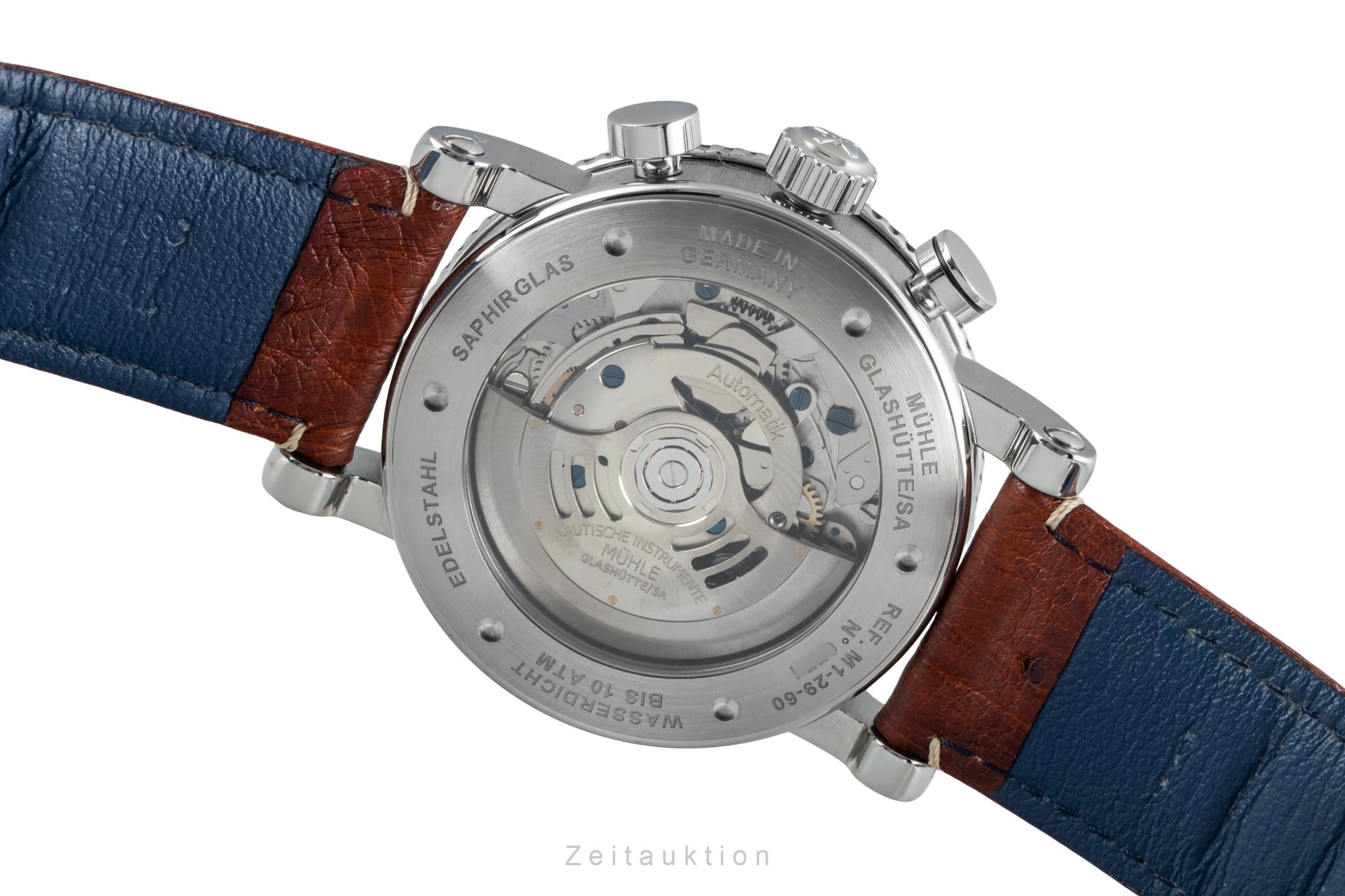 Mühle Teutonia I cronógrafo acero automático reloj para caballeros M1-29-65-200LB	  [2603813]
