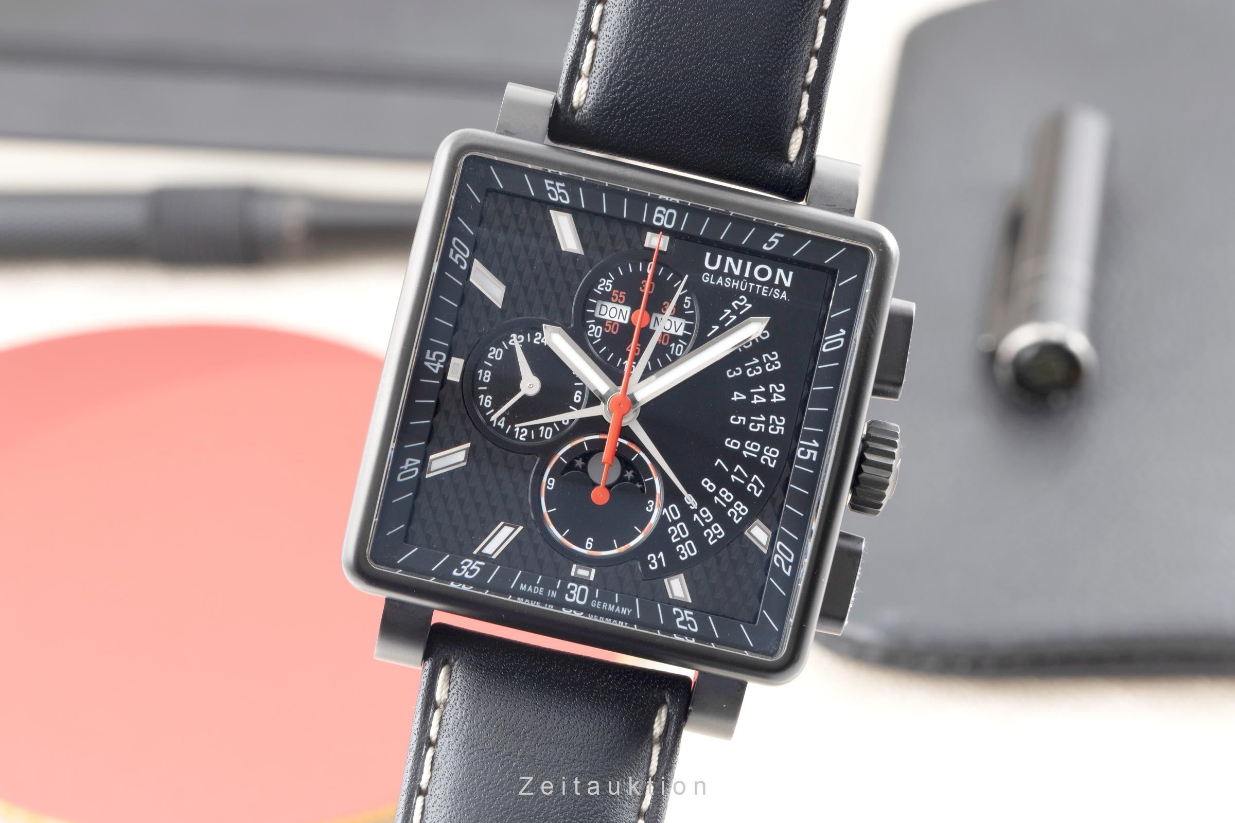 Union Glashütte Averin cronógrafo acero automático reloj para caballeros D003.725.16.051.00  [2603814]