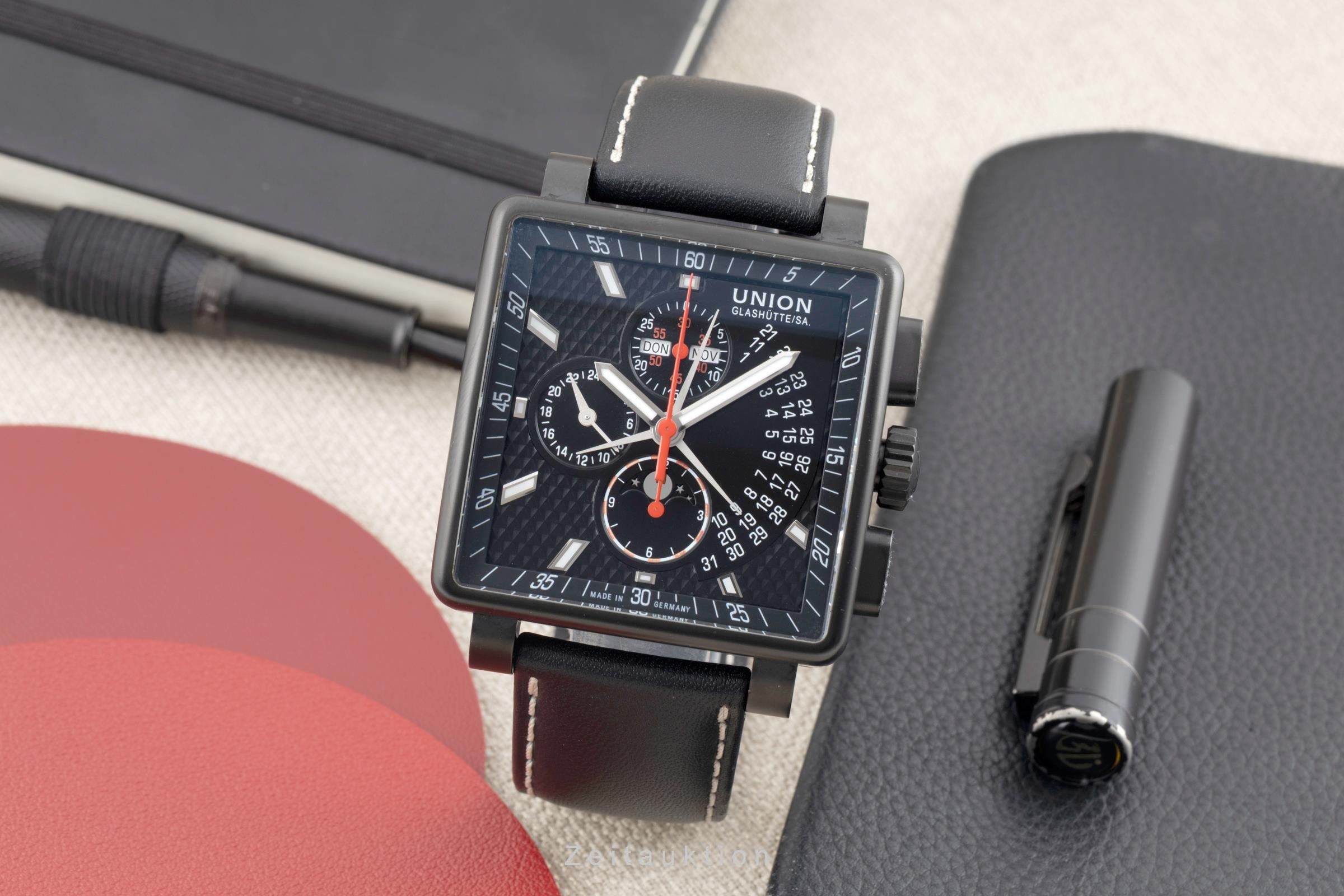 Union Glashütte Averin cronógrafo acero automático reloj para caballeros D003.725.16.051.00  [2603814]