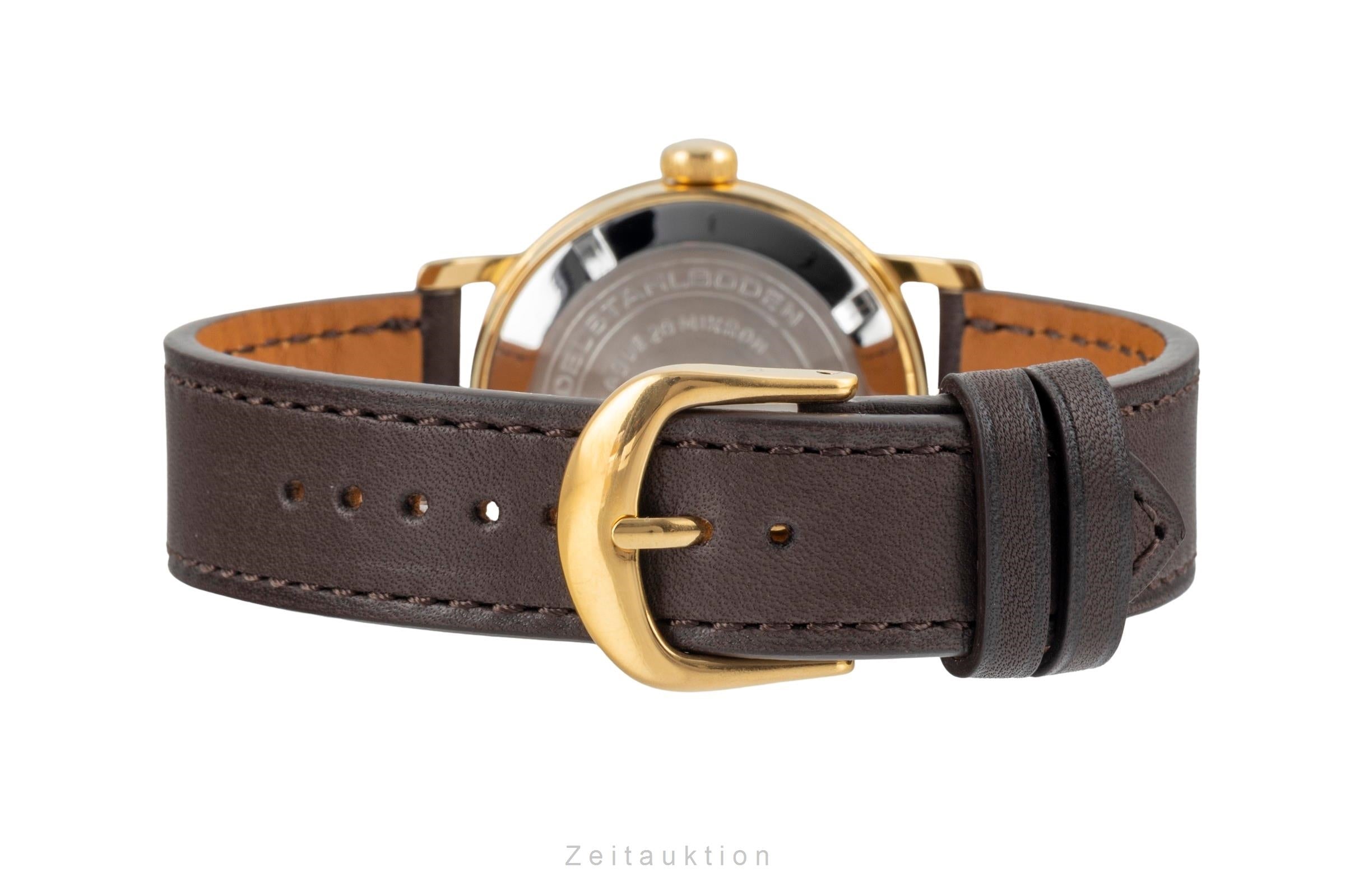 Glashütte latón bañado en oro cuerda manual reloj para caballeros Vintage  [2603817]