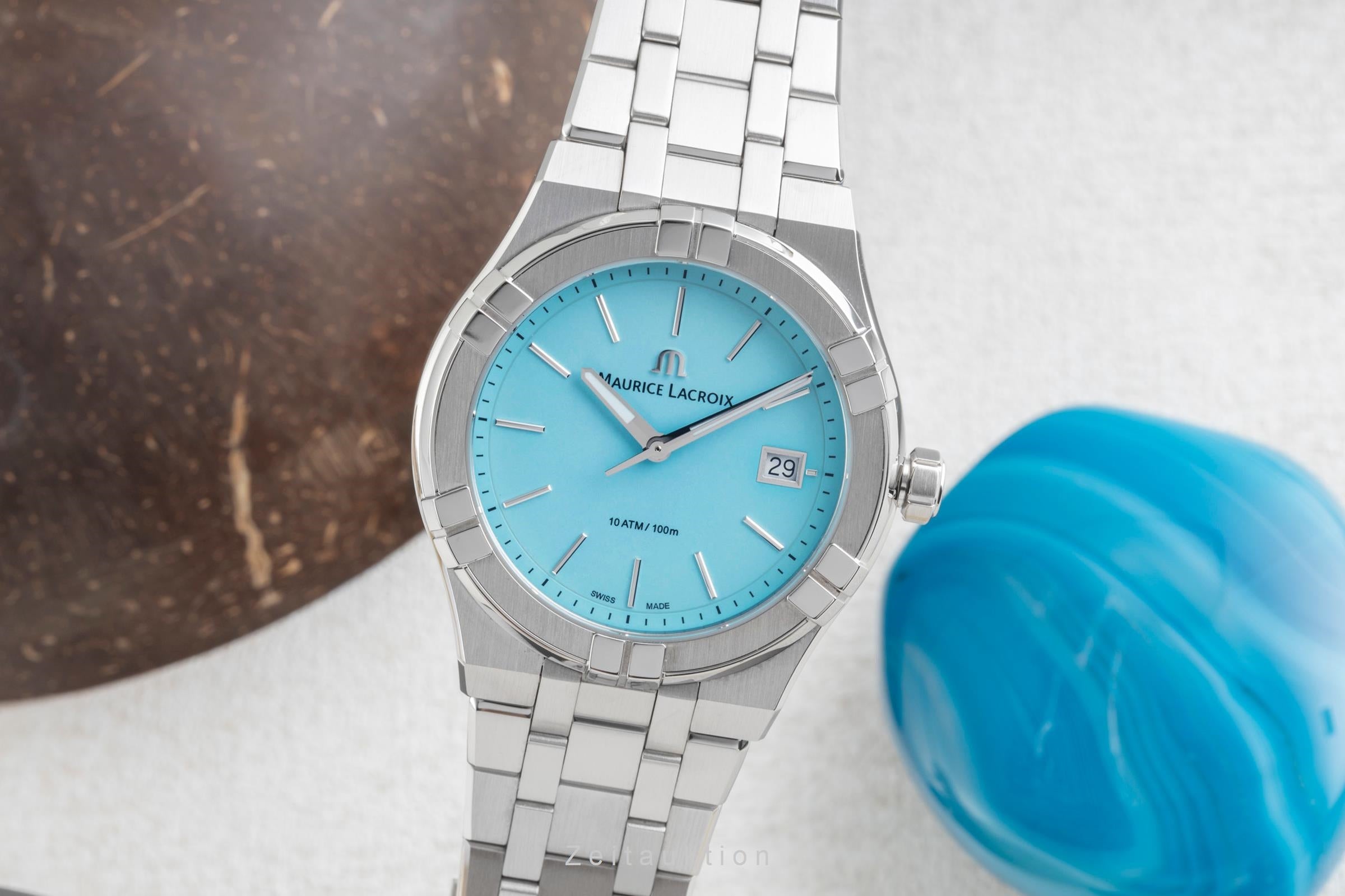 Maurice Lacroix Aikon Colours Edition Stahl Quarz Ref. AI1108-SS002-431-1 B&P [2603820]