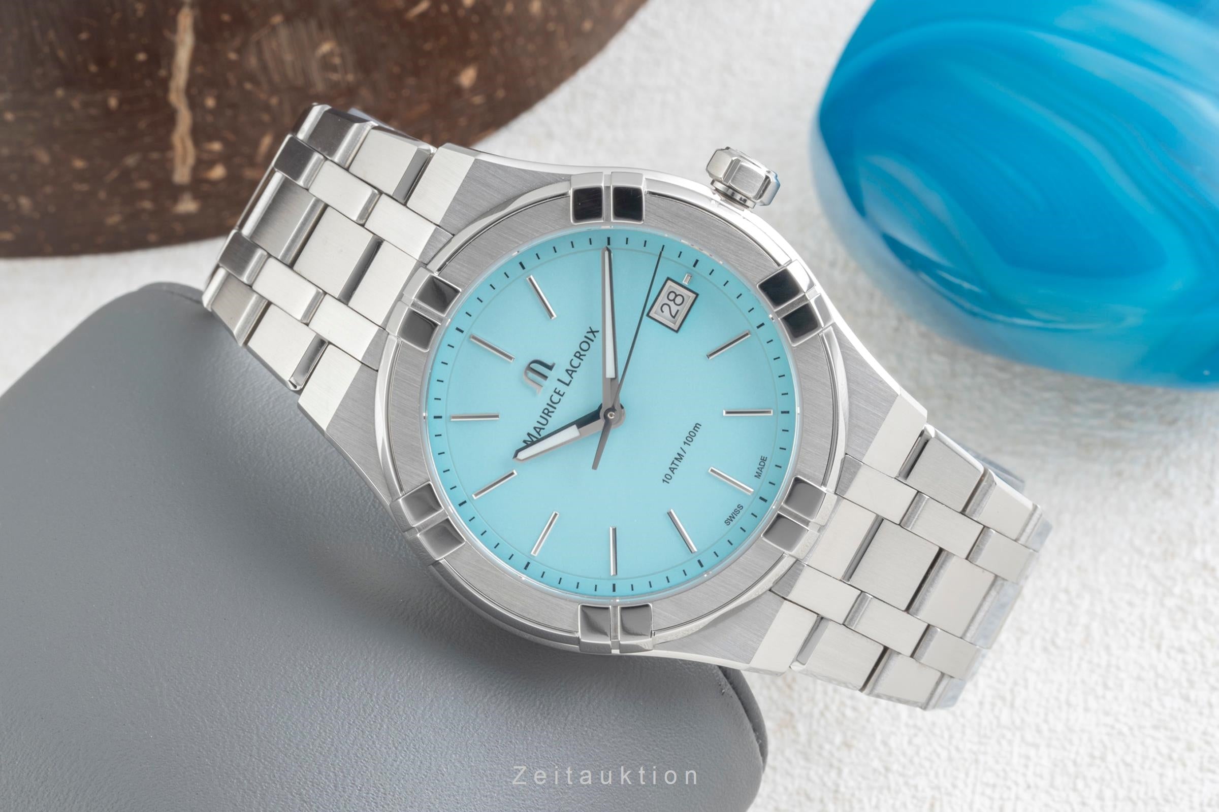 Maurice Lacroix Aikon Colours Edition Stahl Quarz Ref. AI1108-SS002-431-1 B&P [2603820]