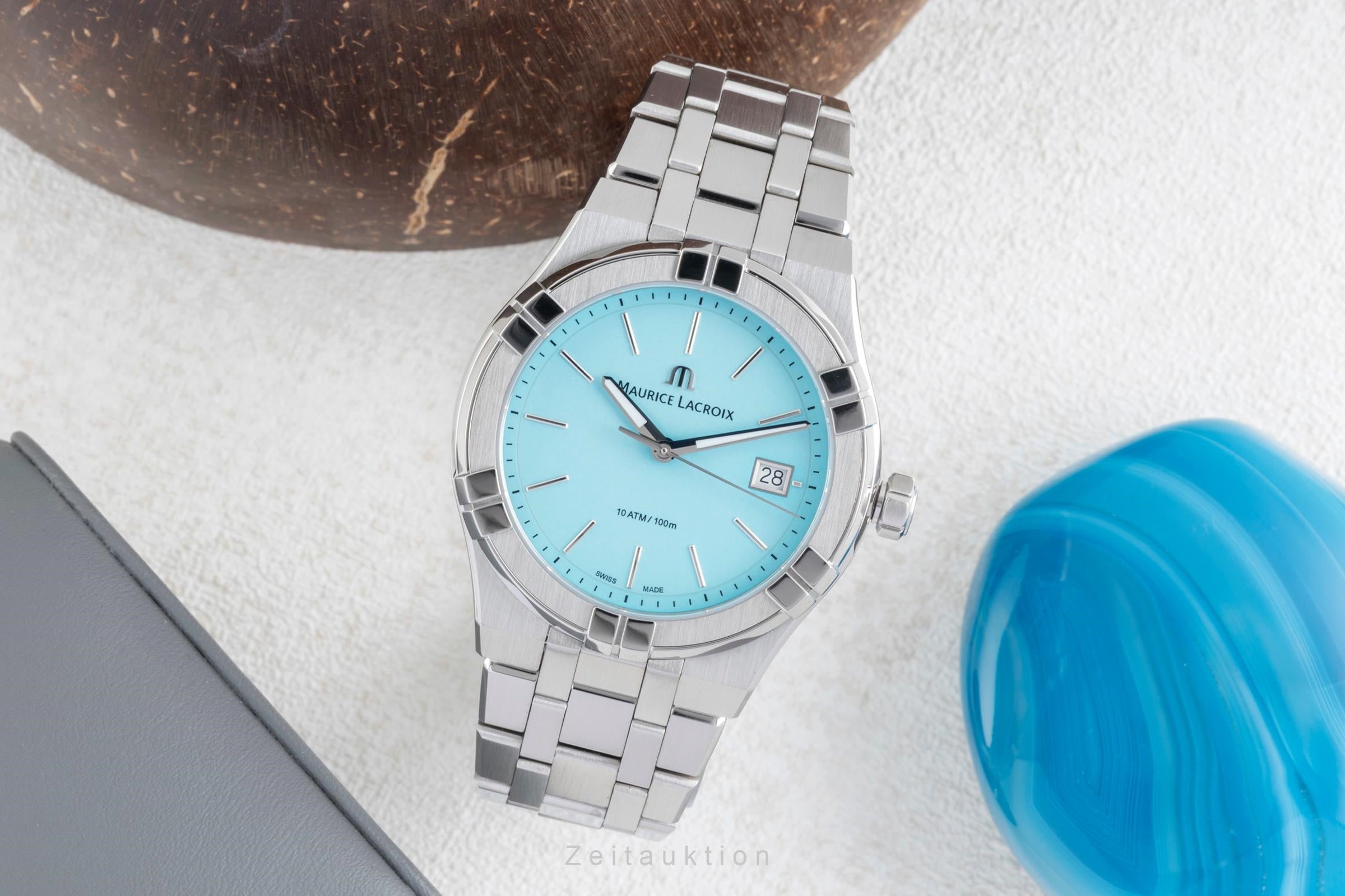 Maurice Lacroix Aikon Colours Edition Stahl Quarz Ref. AI1108-SS002-431-1 B&P [2603820]