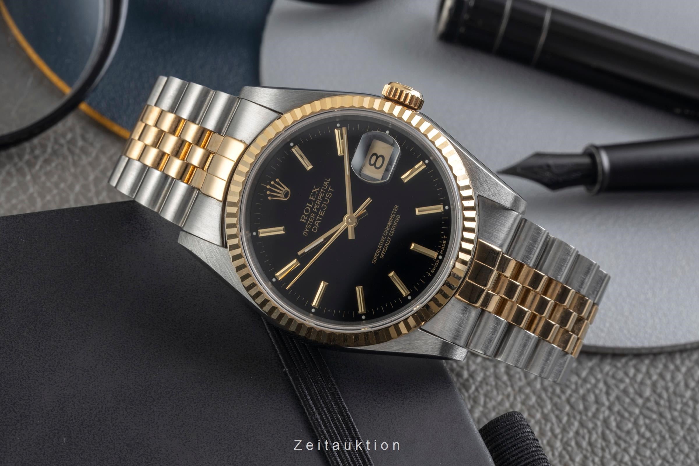 Rolex Datejust acero / oro automático reloj para caballeros 16233 LP: 15350EUR  [2603821]