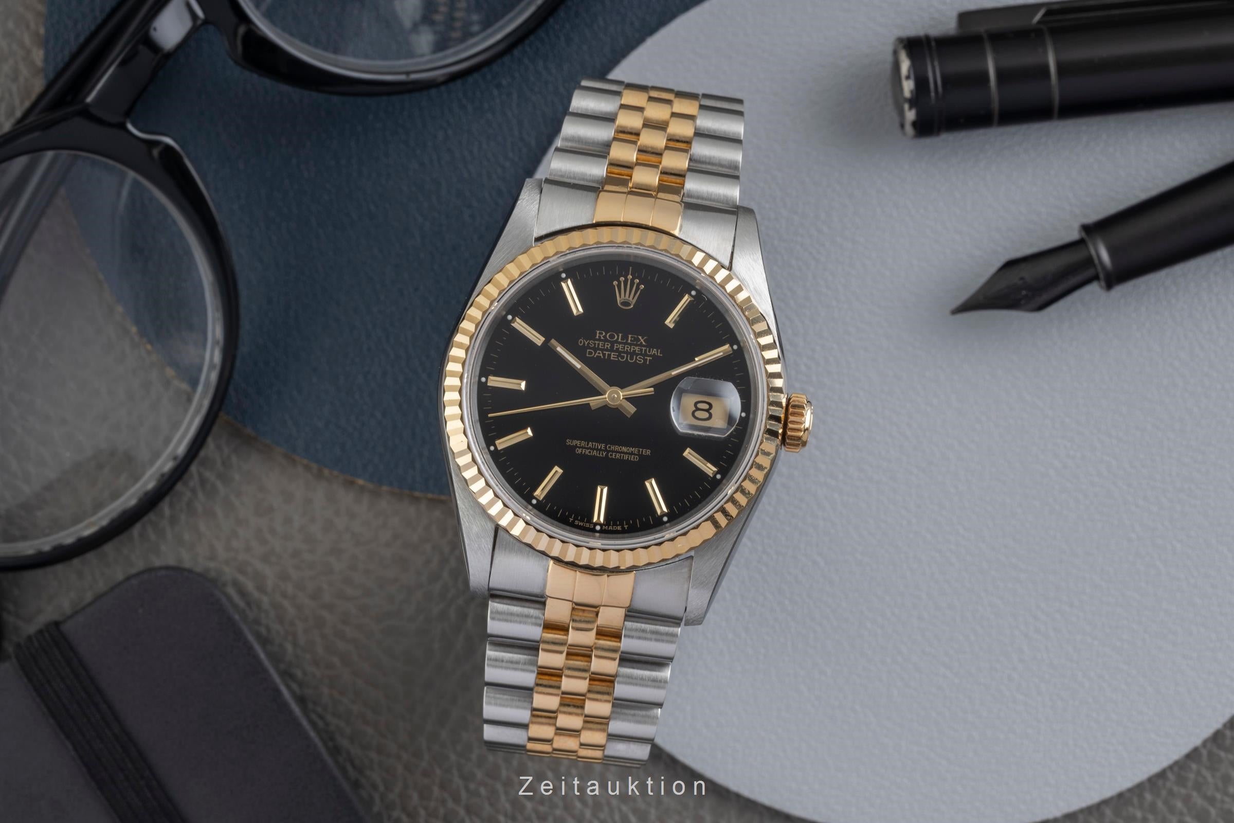 Rolex Datejust acero / oro automático reloj para caballeros 16233 LP: 15350EUR  [2603821]