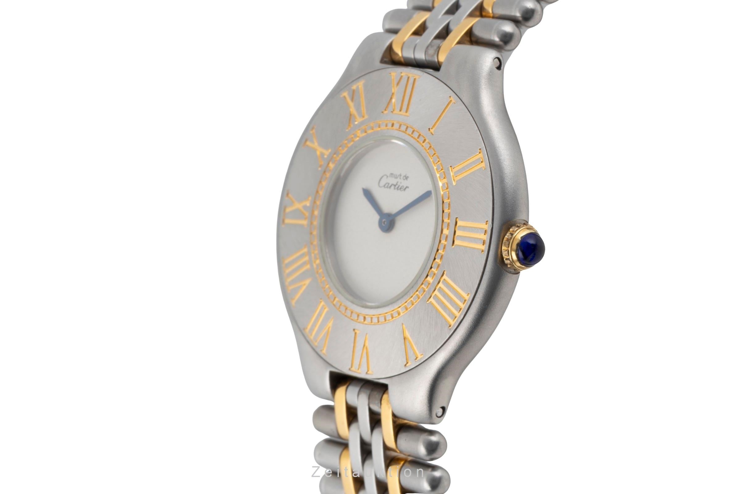 Cartier Must De Cartier 21 acciaio / dorato quarzo orologio da donna 9010  [2603825]
