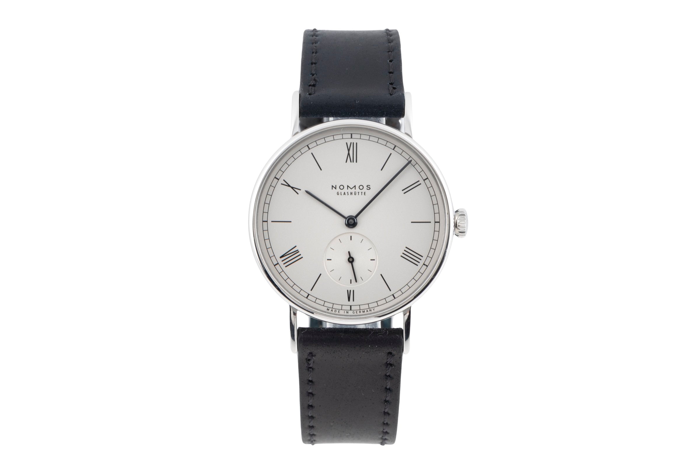 Nomos Glashütte Ludwig 35 Edelstahl Handaufzug Herrenuhr Ref. 201 Box [2603826]