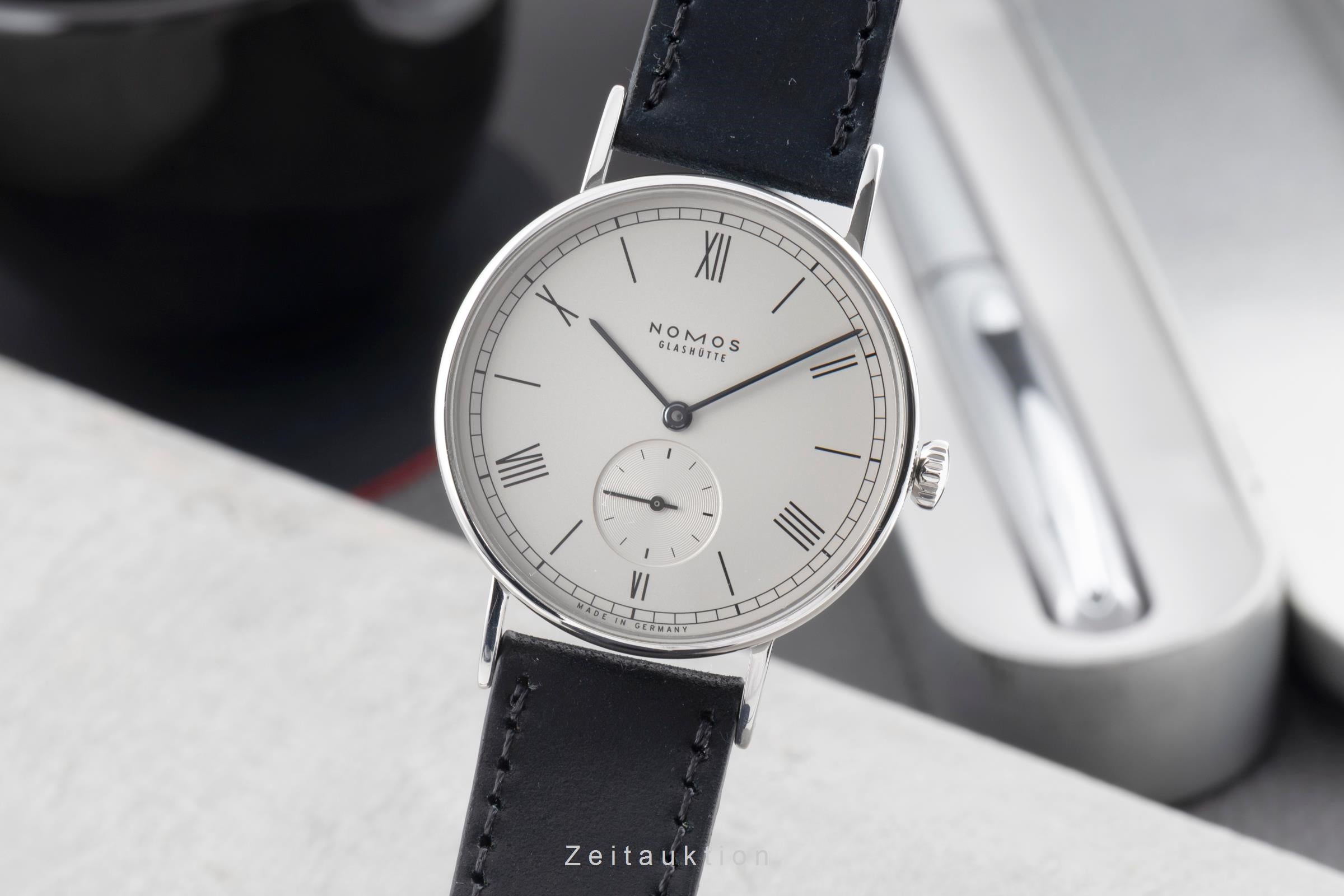 Nomos Ludwig acier à remontage manuel montre pour hommes 201  [2603826]