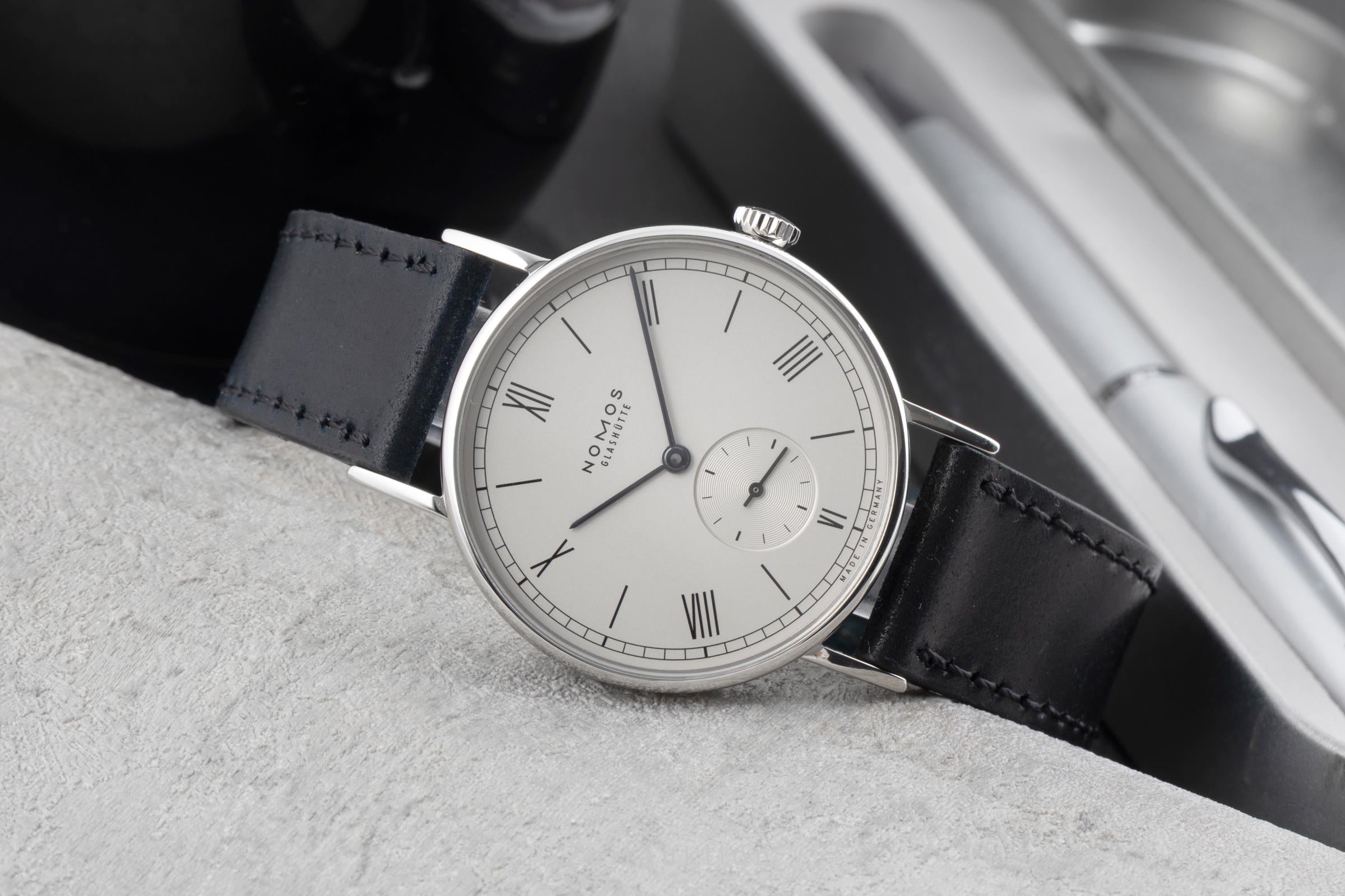 Nomos Ludwig acier à remontage manuel montre pour hommes 201  [2603826]