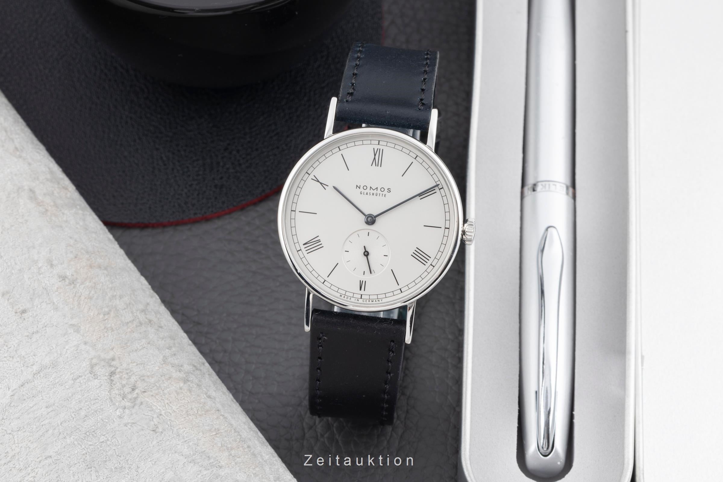 Nomos Ludwig acier à remontage manuel montre pour hommes 201  [2603826]