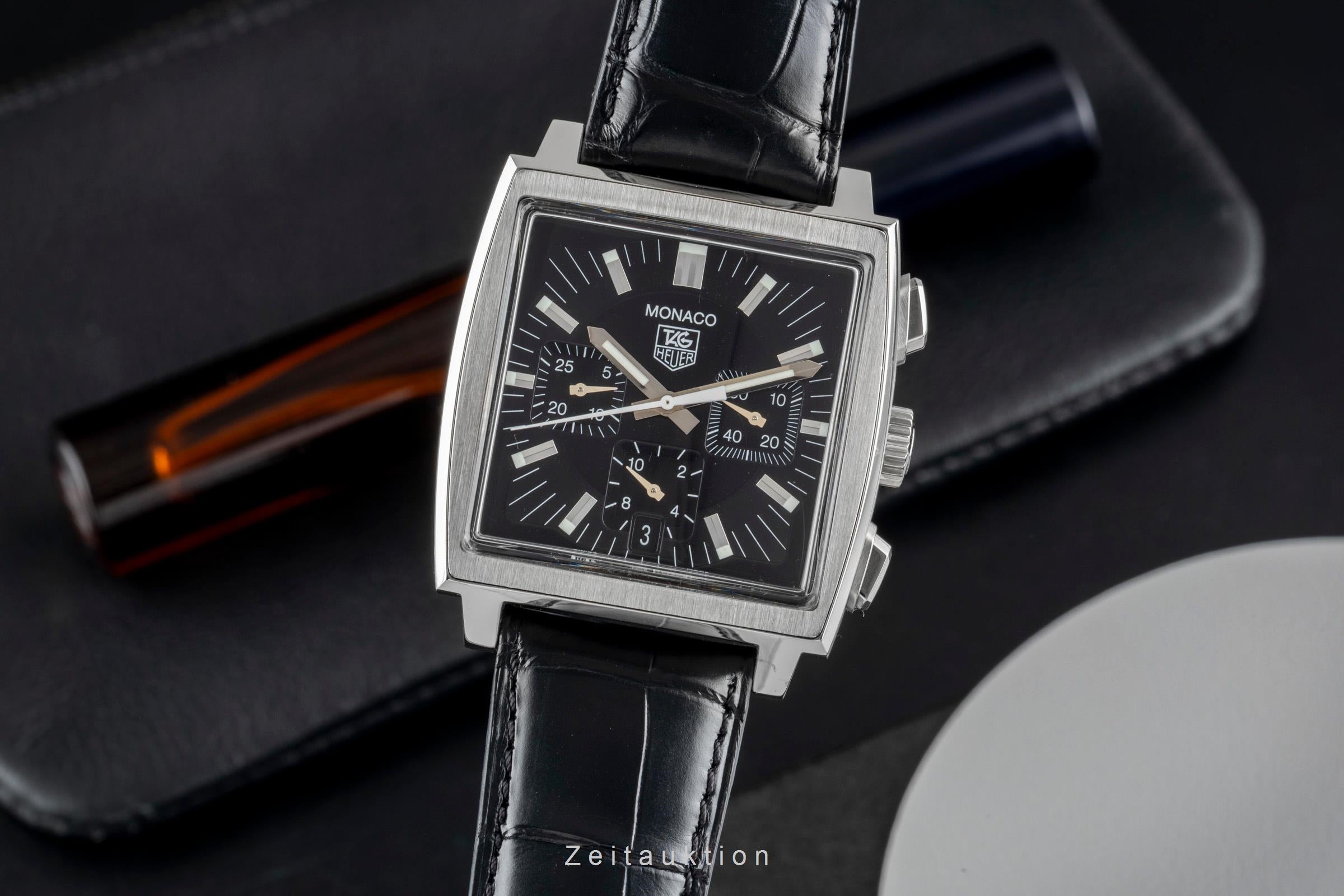 Tag Heuer Monaco chronograph steel automatic men's watch CW2111-0 LP: 7950EUR  [2603832]