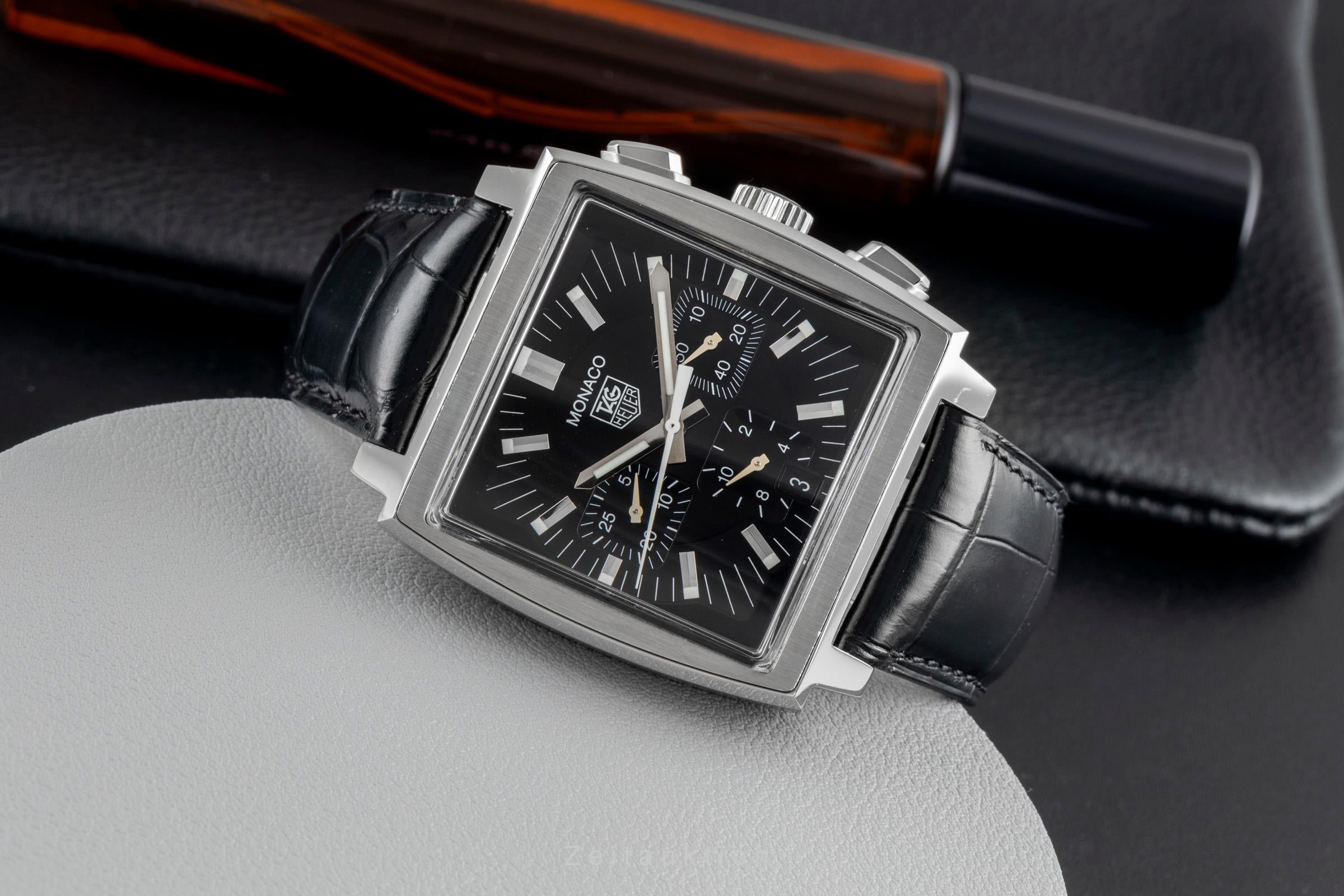 Tag Heuer Monaco chronograph steel automatic men's watch CW2111-0 LP: 7950EUR  [2603832]