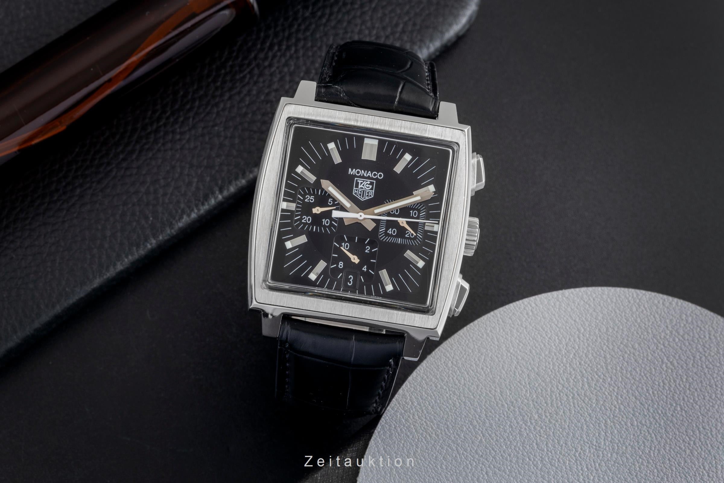 Tag Heuer Monaco chronograph steel automatic men's watch CW2111-0 LP: 7950EUR  [2603832]