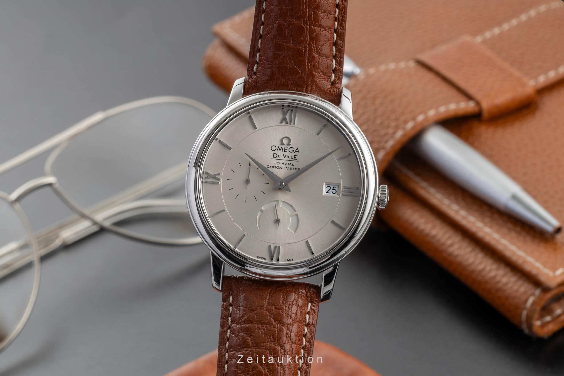 Omega Deville Prestige Gangreserve Edelstahl Herrenuhr Ref. 424.13.40.21.02.001 [2603833]
