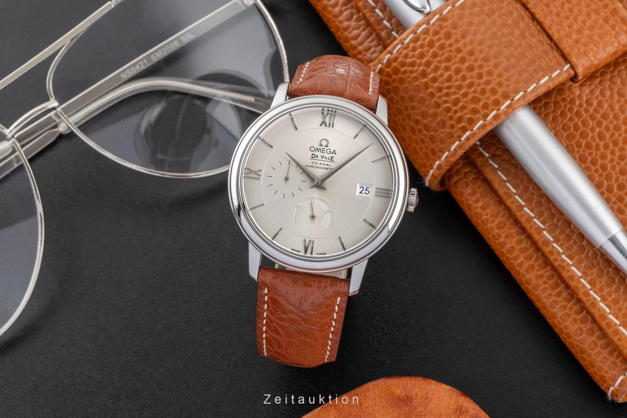 Omega Deville Prestige Gangreserve Edelstahl Herrenuhr Ref. 424.13.40.21.02.001 [2603833]