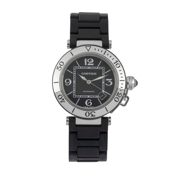 Cartier Pasha Seatimer Automatik Edelstahl Herrenuhr Ref. W31077U2 2790 [2603834]