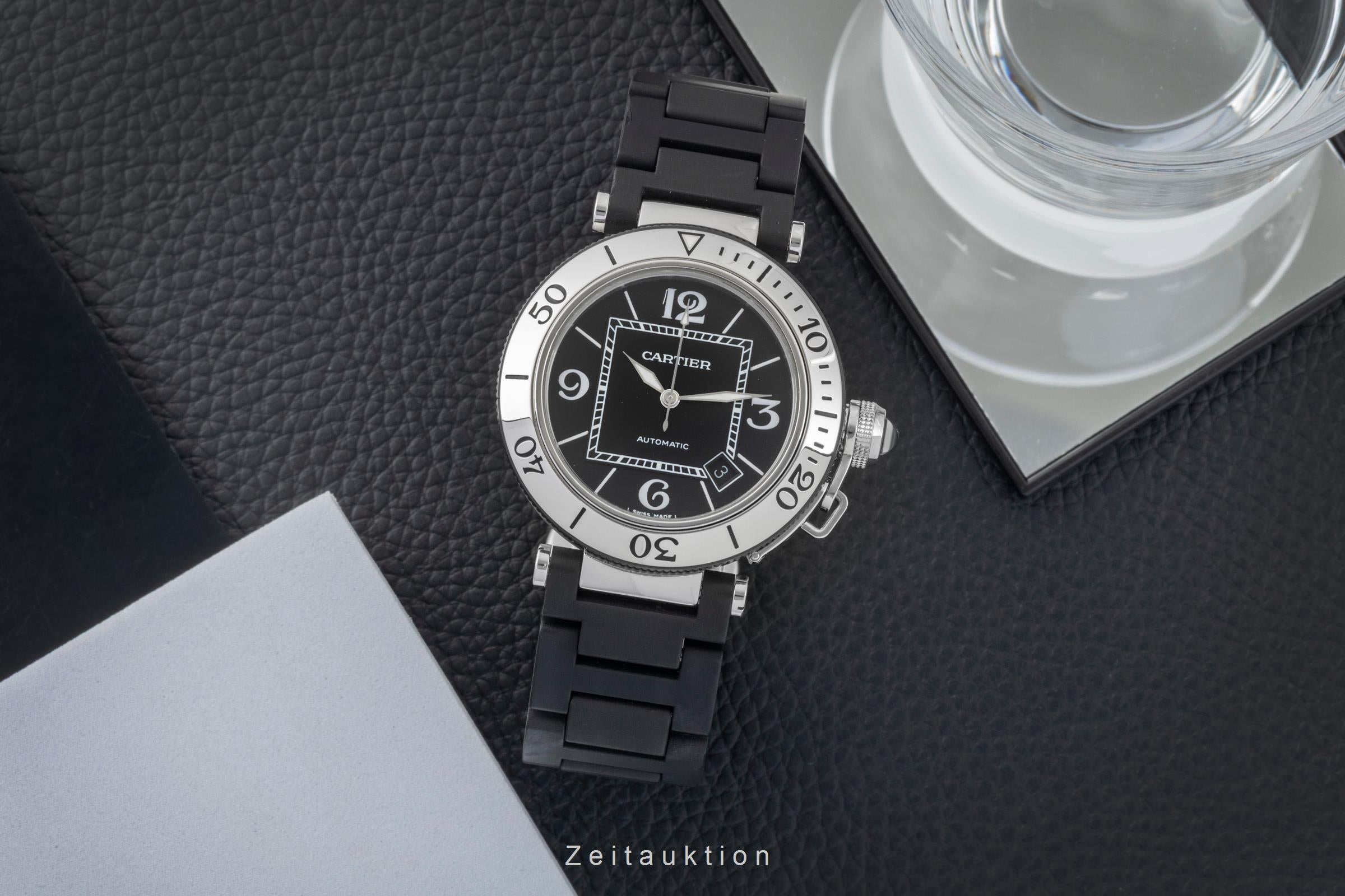 Cartier Pasha Seatimer Automatik Edelstahl Herrenuhr Ref. W31077U2 2790 [2603834]