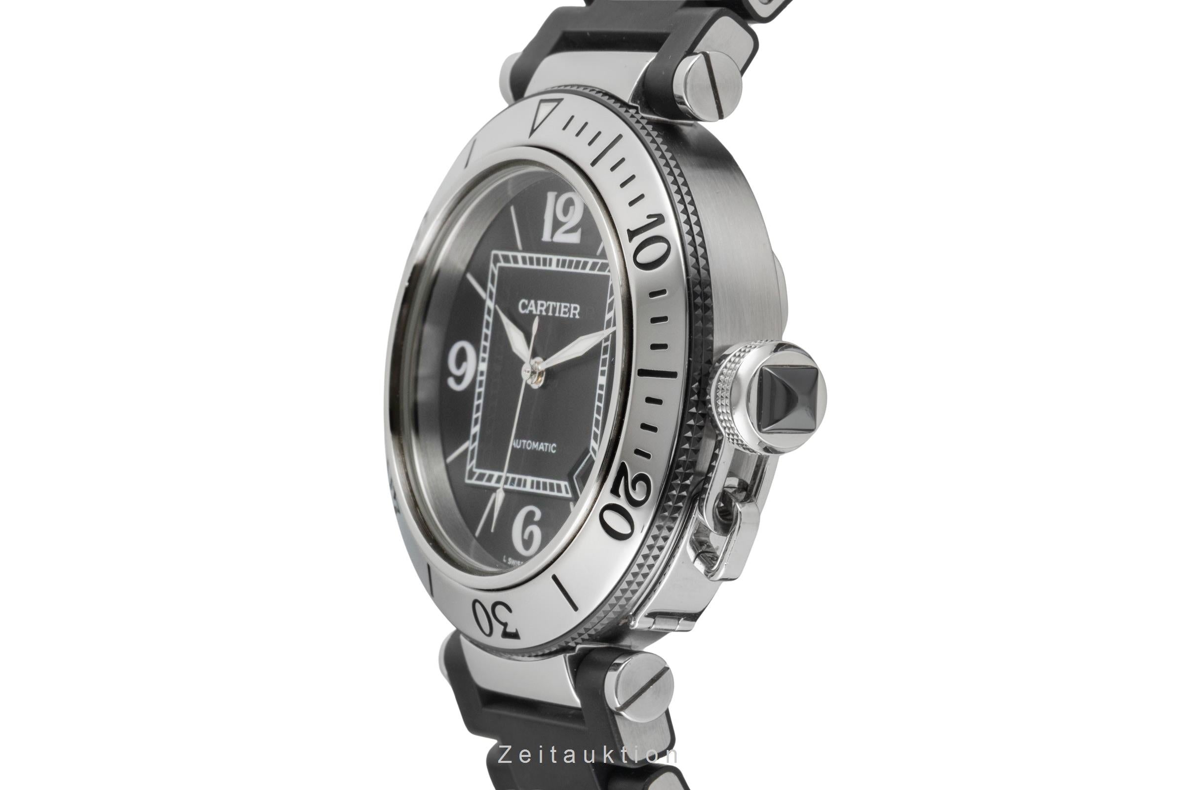 Cartier Pasha Seatimer Automatik Edelstahl Herrenuhr Ref. W31077U2 2790 [2603834]
