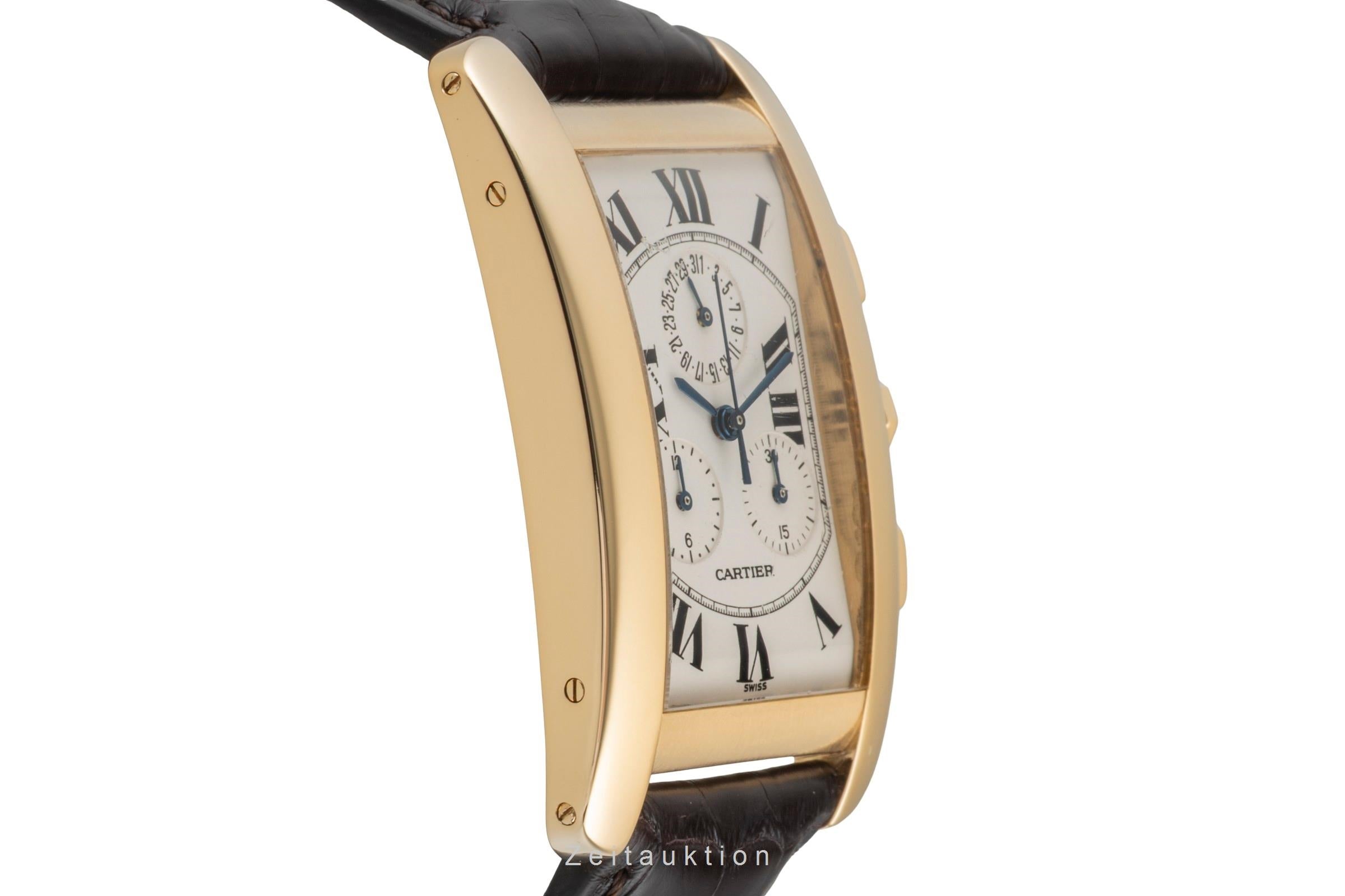Cartier Tank Américaine cronógrafo oro de 18 quilates cuarzo reloj para caballeros W2601156  [2603835]