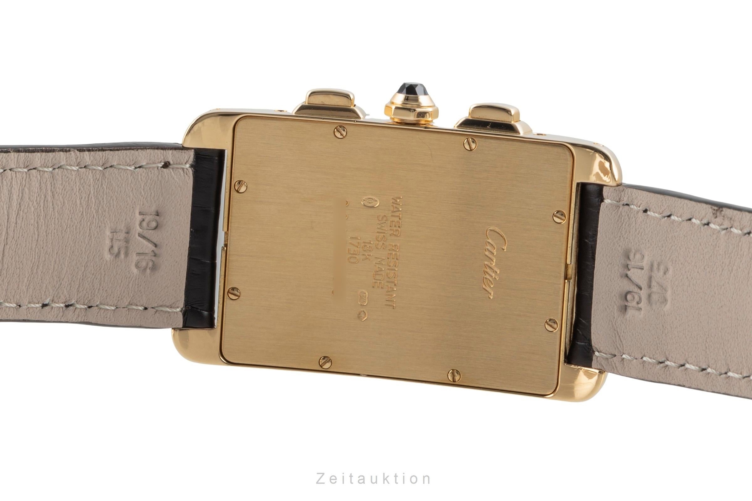 Cartier Tank Américaine cronógrafo oro de 18 quilates cuarzo reloj para caballeros W2601156  [2603835]