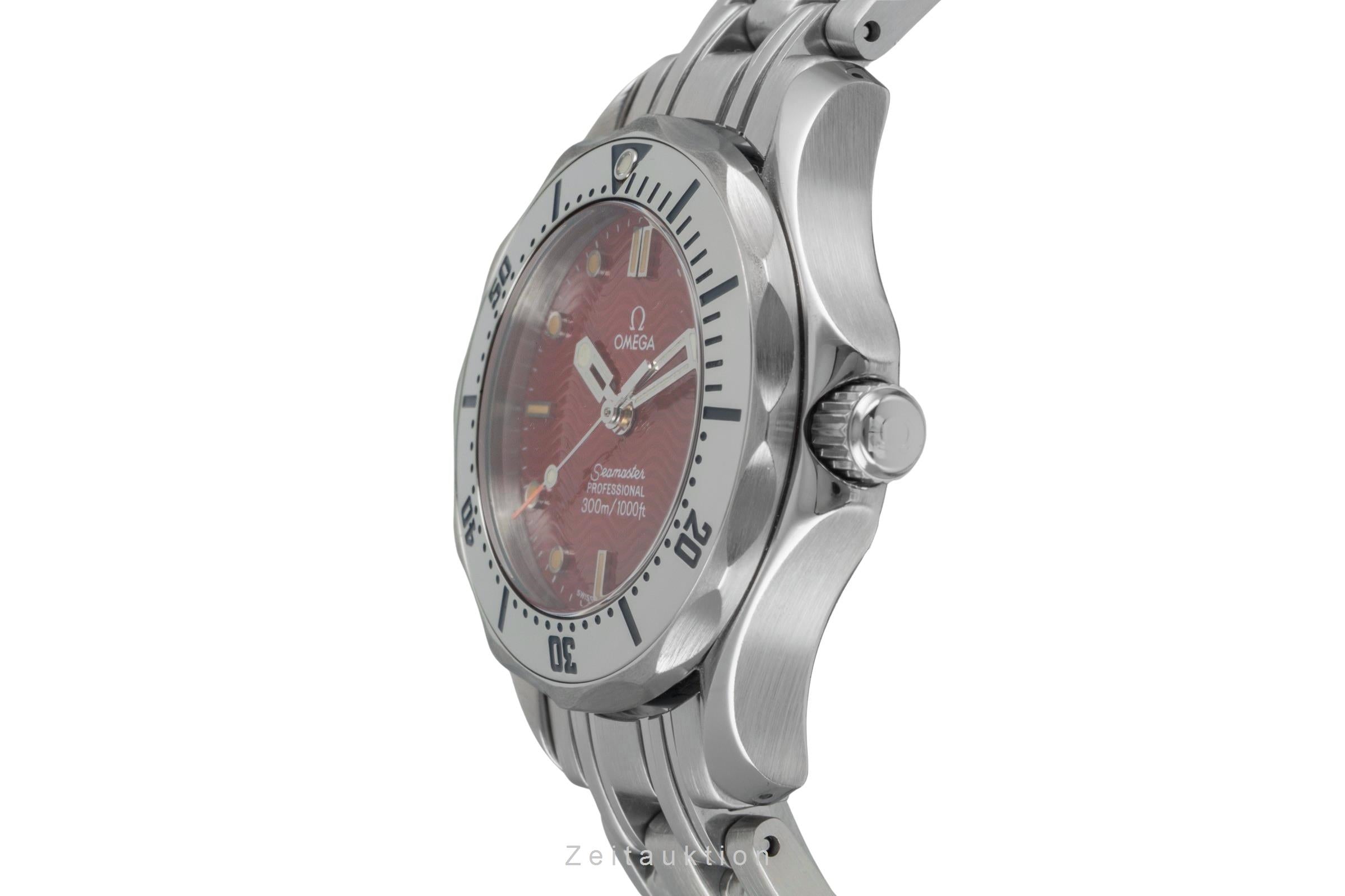 Omega Seamaster Professional 300M Red Dial Stahl Quarz Ref. 2582.61.00 [2603836]
