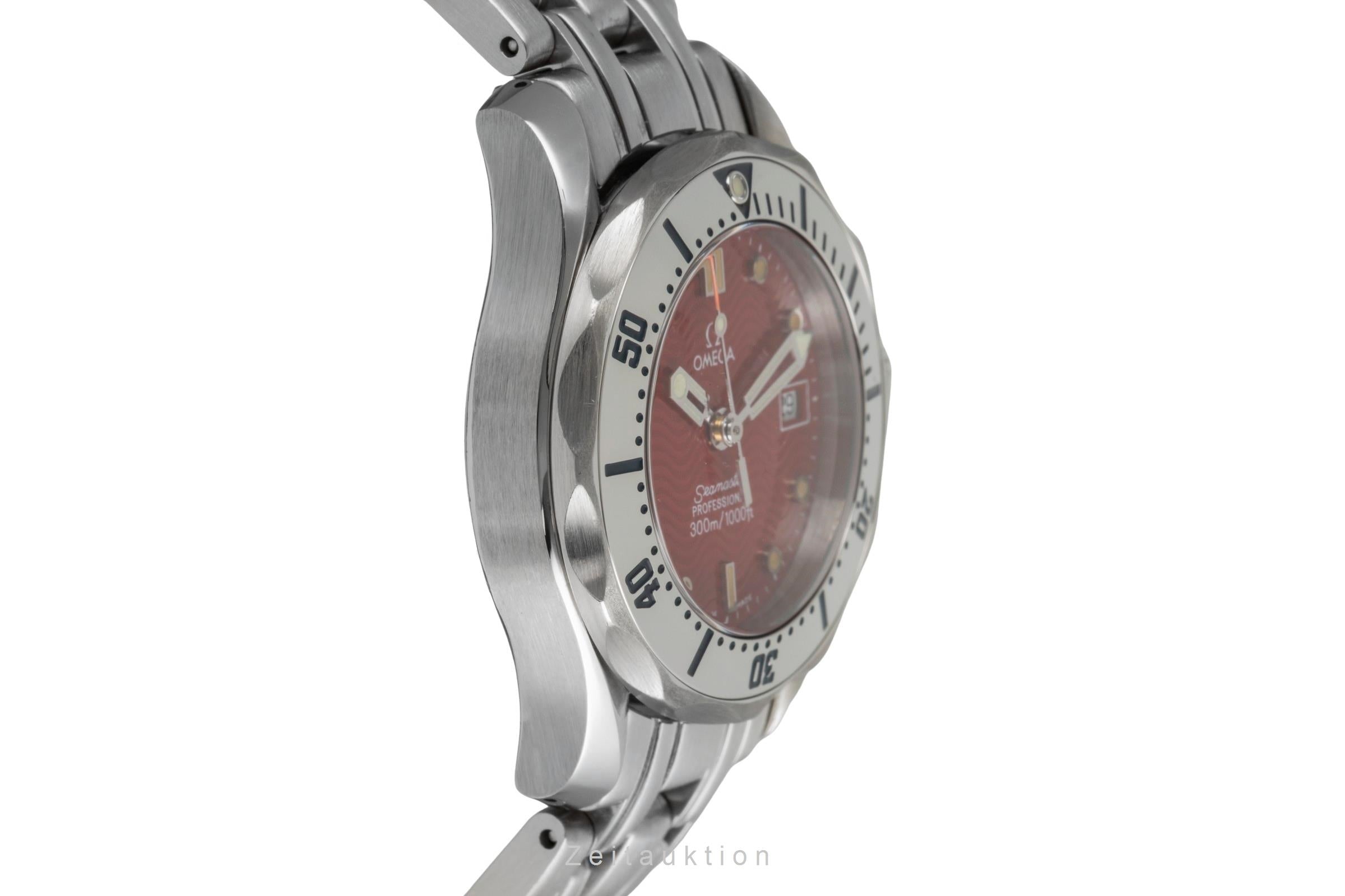Omega Seamaster Professional 300M Red Dial Stahl Quarz Ref. 2582.61.00 [2603836]