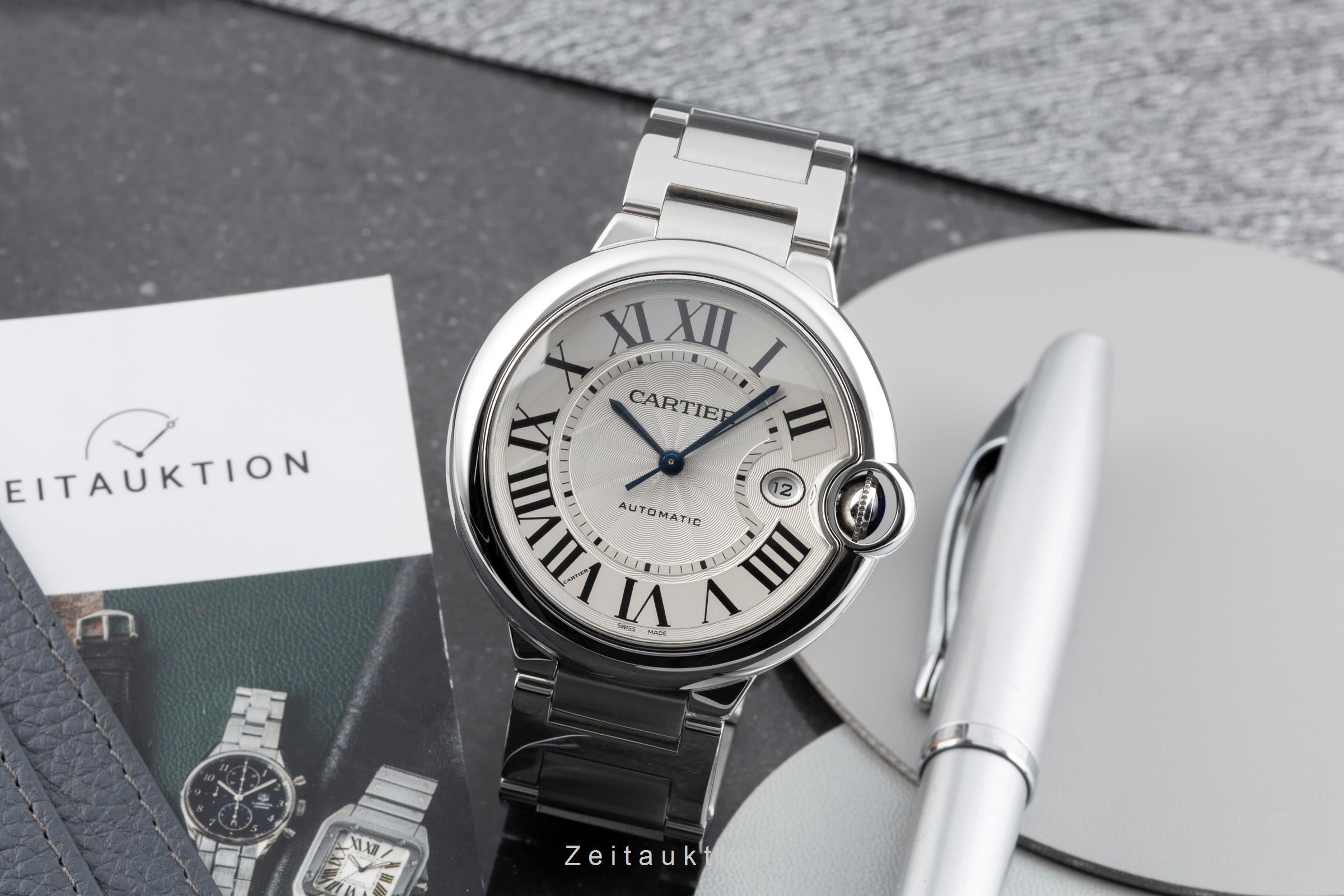 Cartier Ballon Bleu de Cartier steel automatic men's watch W69012Z4  [2603841]