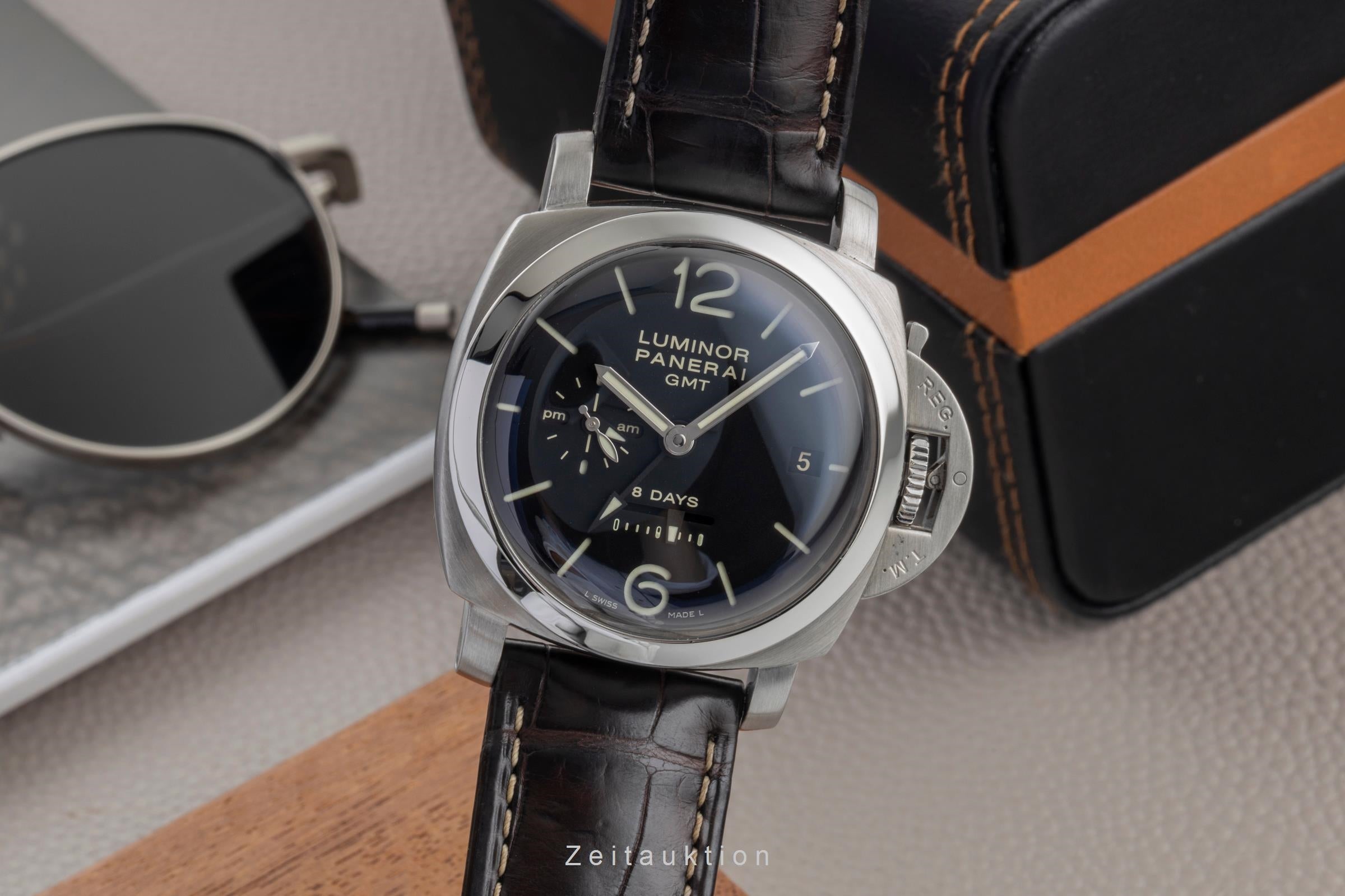 Panerai Luminor GMT acier à remontage manuel montre pour hommes PAM00233  [2603844]