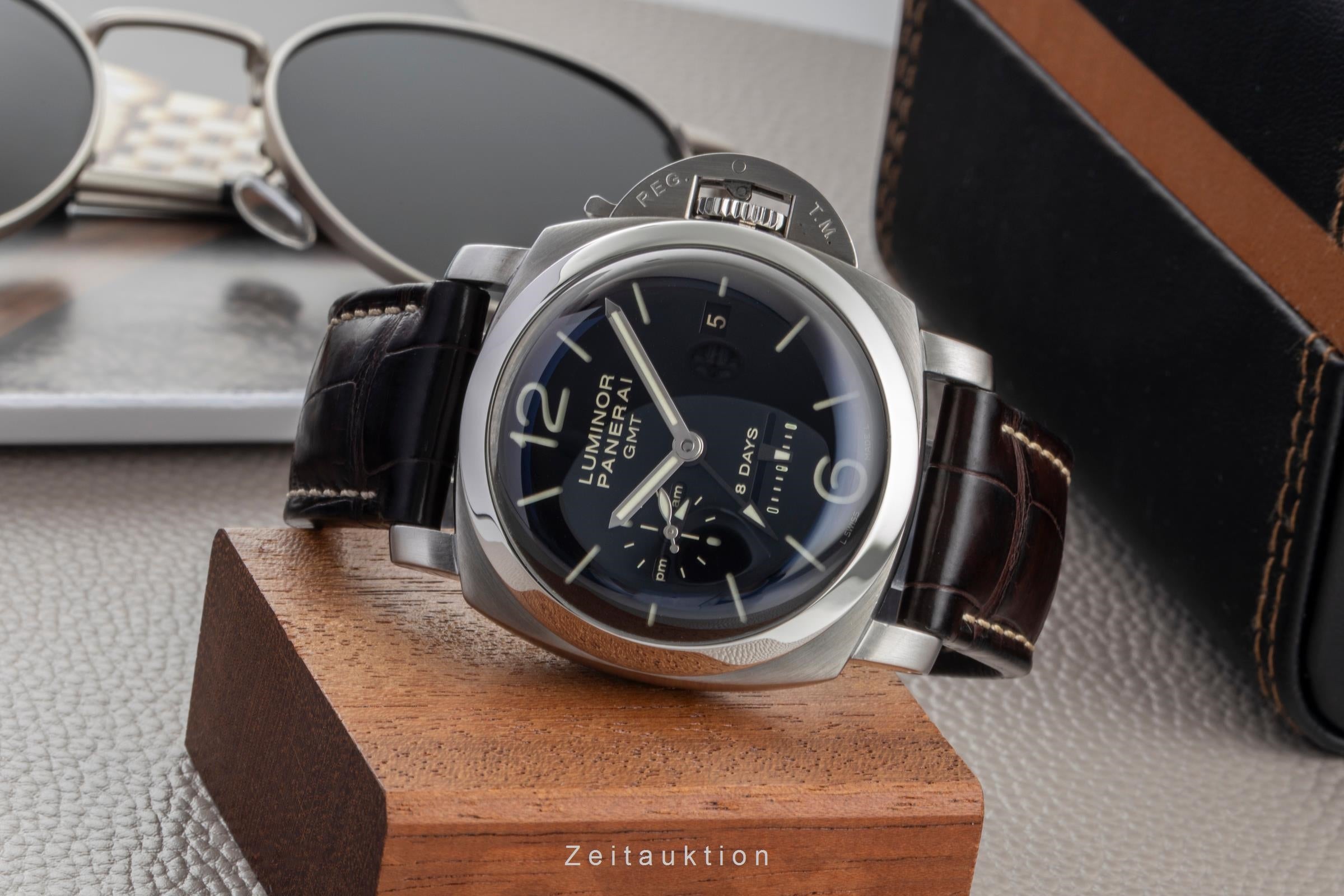 Panerai Luminor GMT acier à remontage manuel montre pour hommes PAM00233  [2603844]