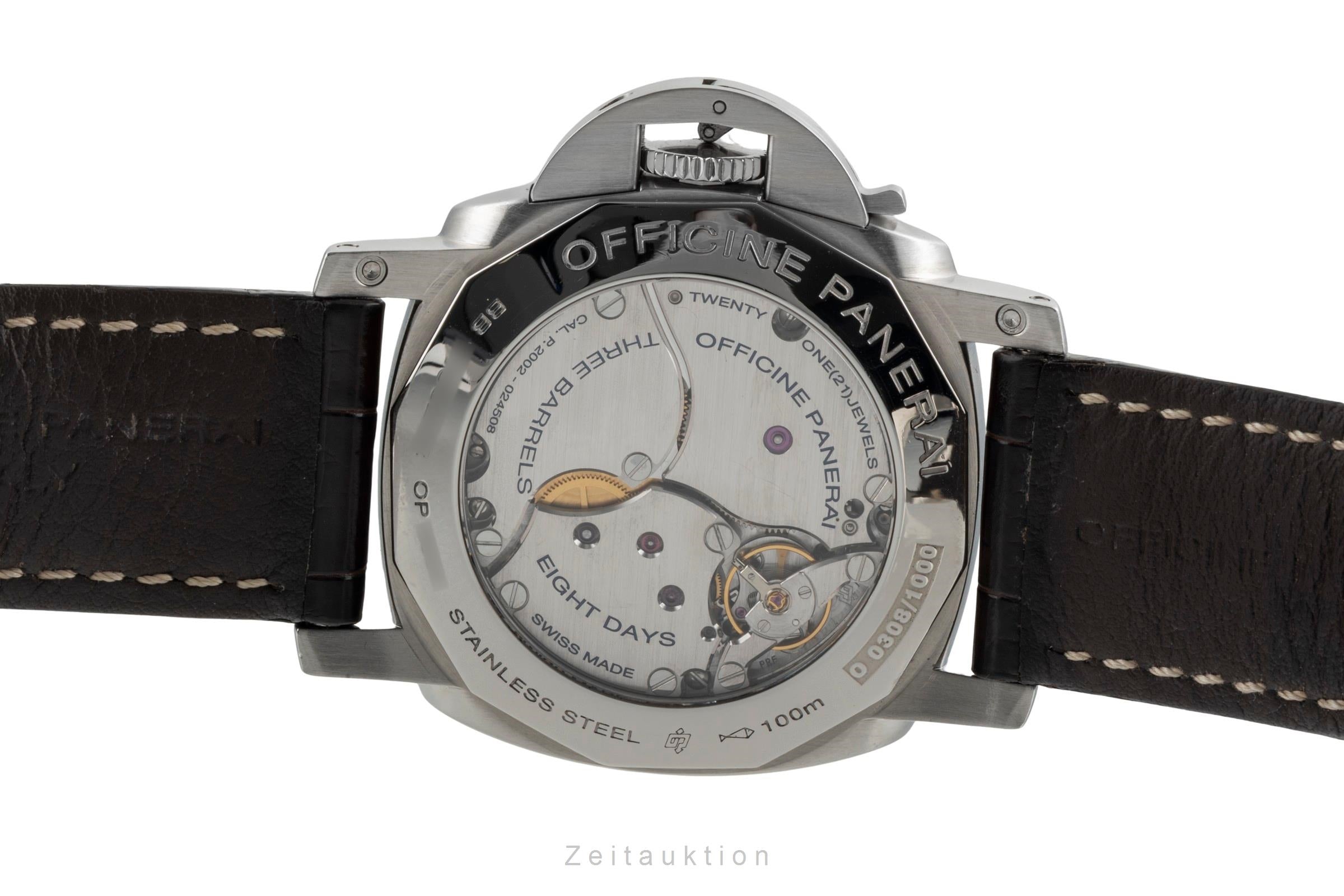 Panerai Luminor GMT acier à remontage manuel montre pour hommes PAM00233  [2603844]