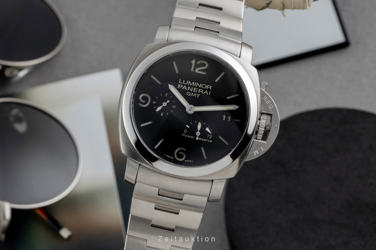 Panerai Luminor GMT steel automatic men's watch PAM00347  [2603848]
