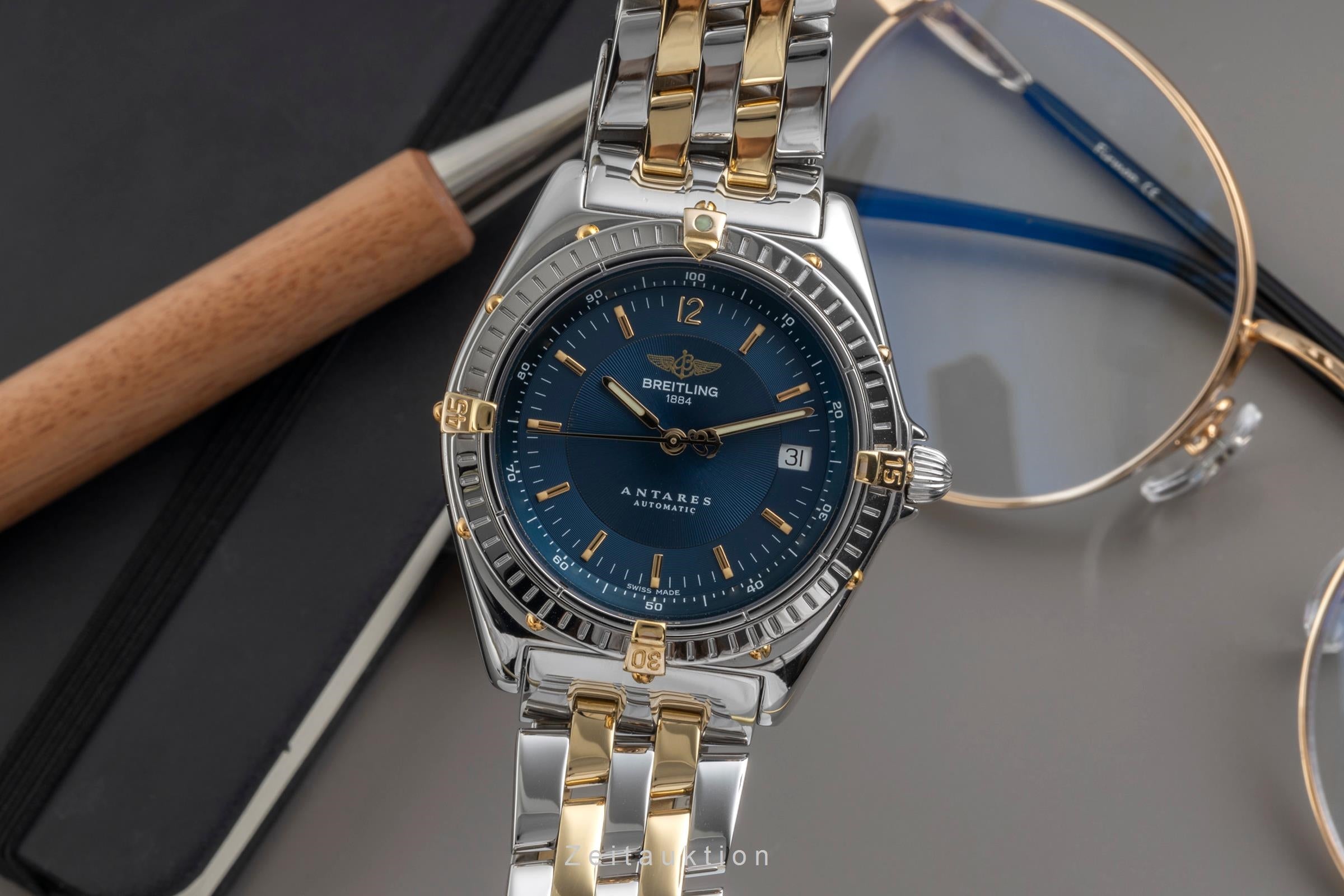 Breitling Antares steel / gold automatic men's watch B10048  [2603864]