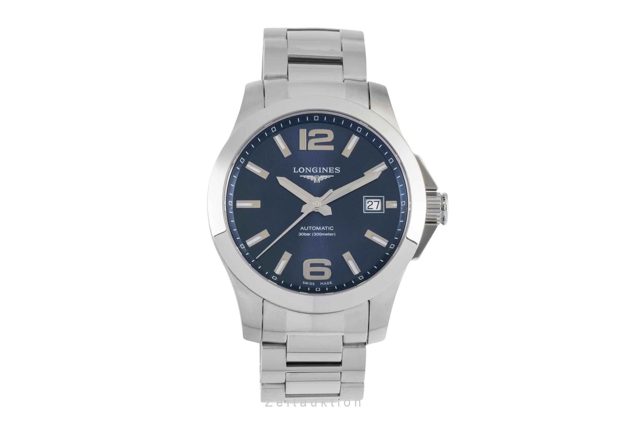 Longines Conquest steel automatic men's watch L3.676.4.99.6 LP: 2250EUR  [2603865]