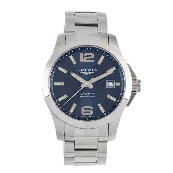 Longines Conquest steel automatic men's watch L3.676.4.99.6 LP: 2250EUR  [2603865]