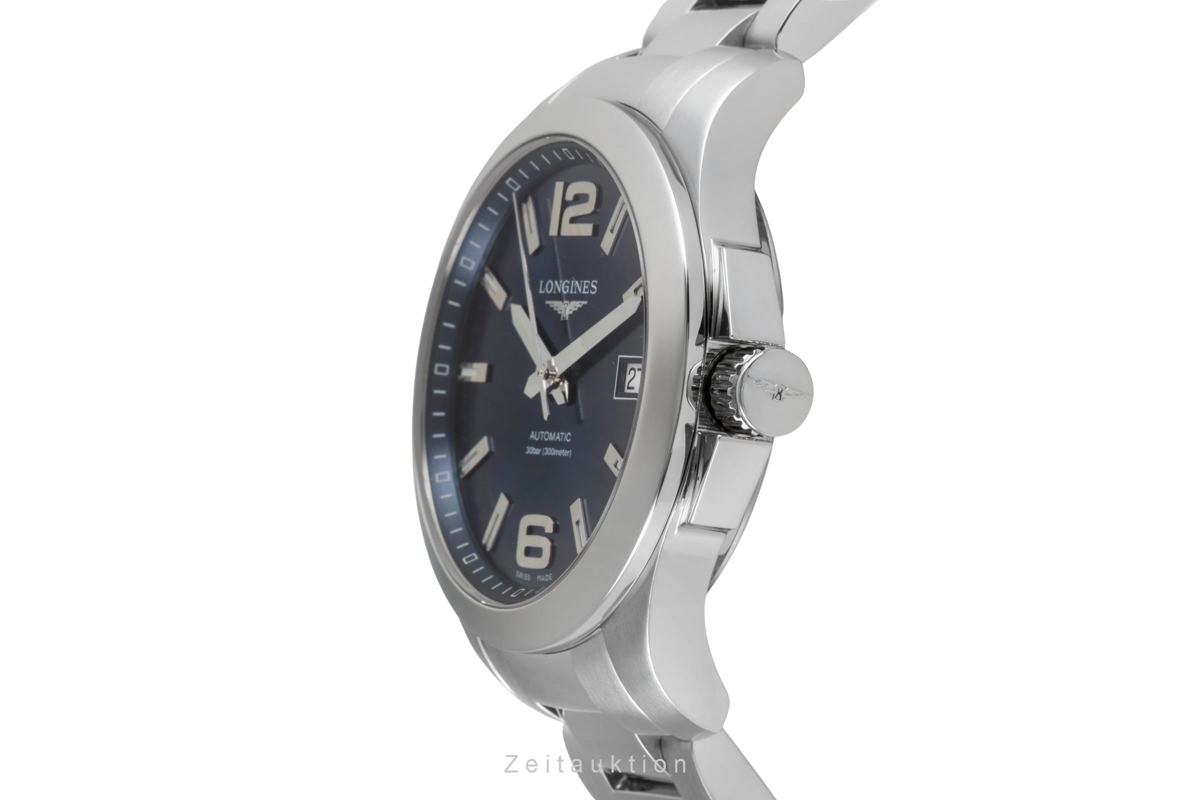 Longines Conquest steel automatic men's watch L3.676.4.99.6 LP: 2250EUR  [2603865]