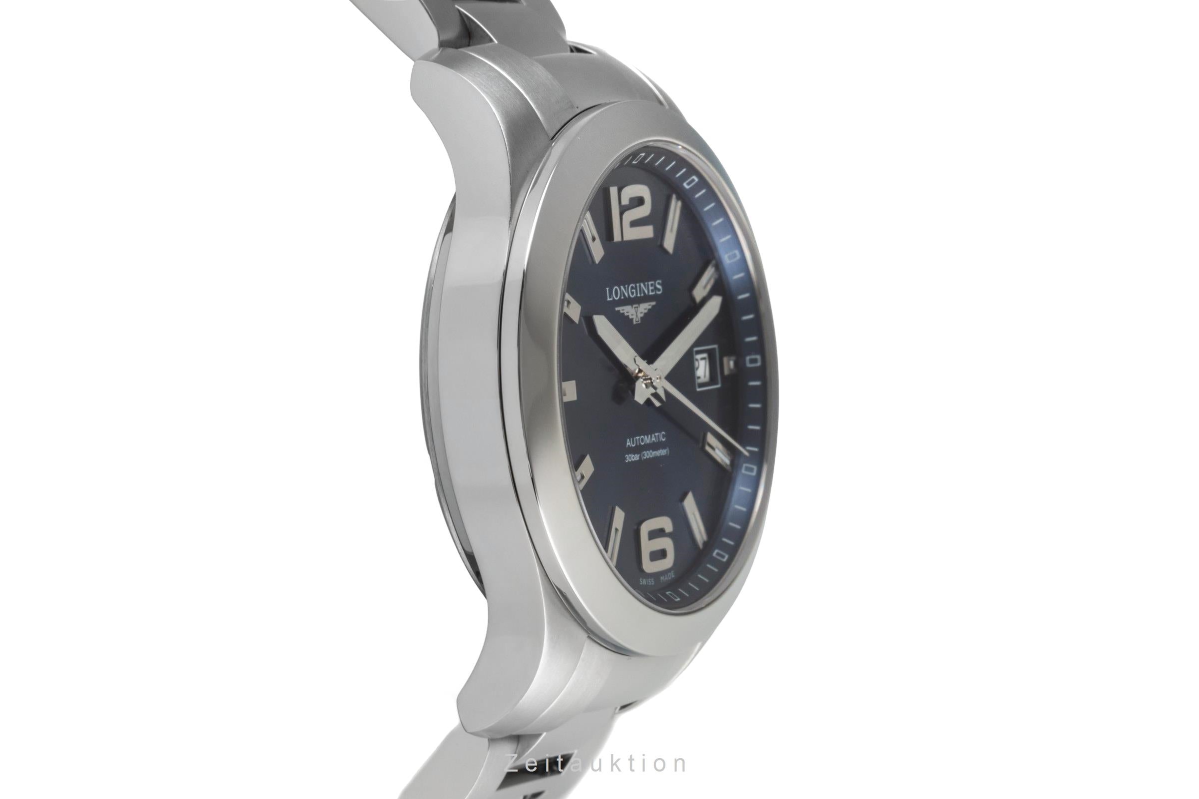 Longines Conquest steel automatic men's watch L3.676.4.99.6 LP: 2250EUR  [2603865]