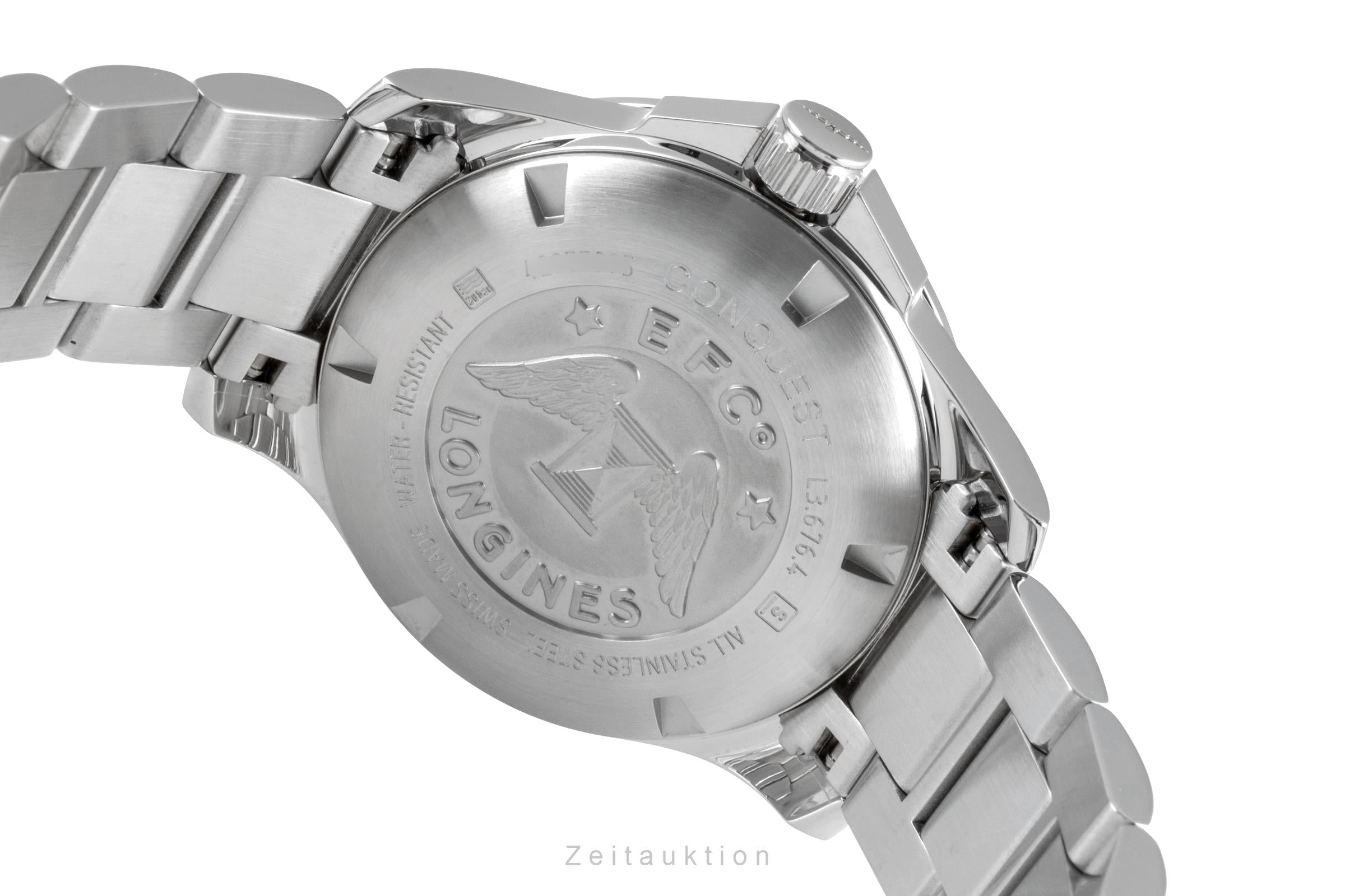 Longines Conquest steel automatic men's watch L3.676.4.99.6 LP: 2250EUR  [2603865]