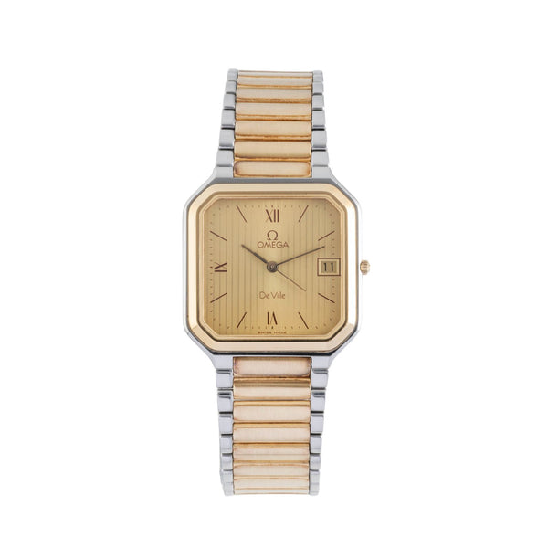 Omega DeVille American Stahl / Gold Herrenuhr Ref. DL 396.0949 Vintage Klassiker [2603868]