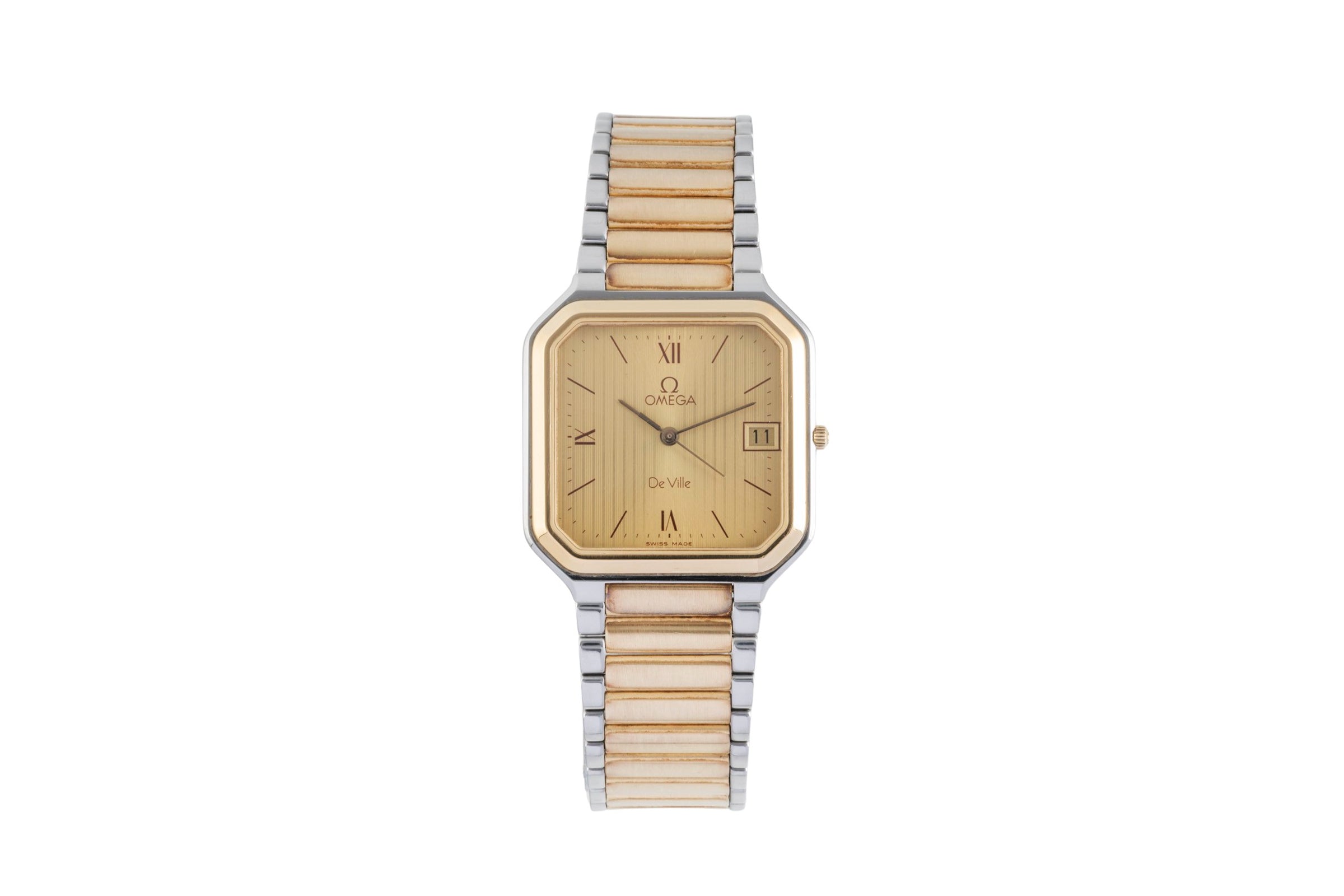 Omega DeVille American Stahl / Gold Herrenuhr Ref. DL 396.0949 Vintage Klassiker [2603868]