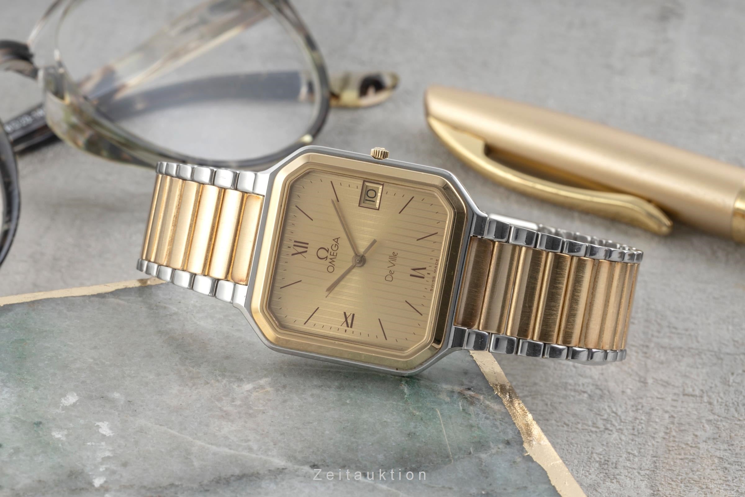 Omega De Ville steel / gold quartz Kal. 1430 Ref. DL 396.0949