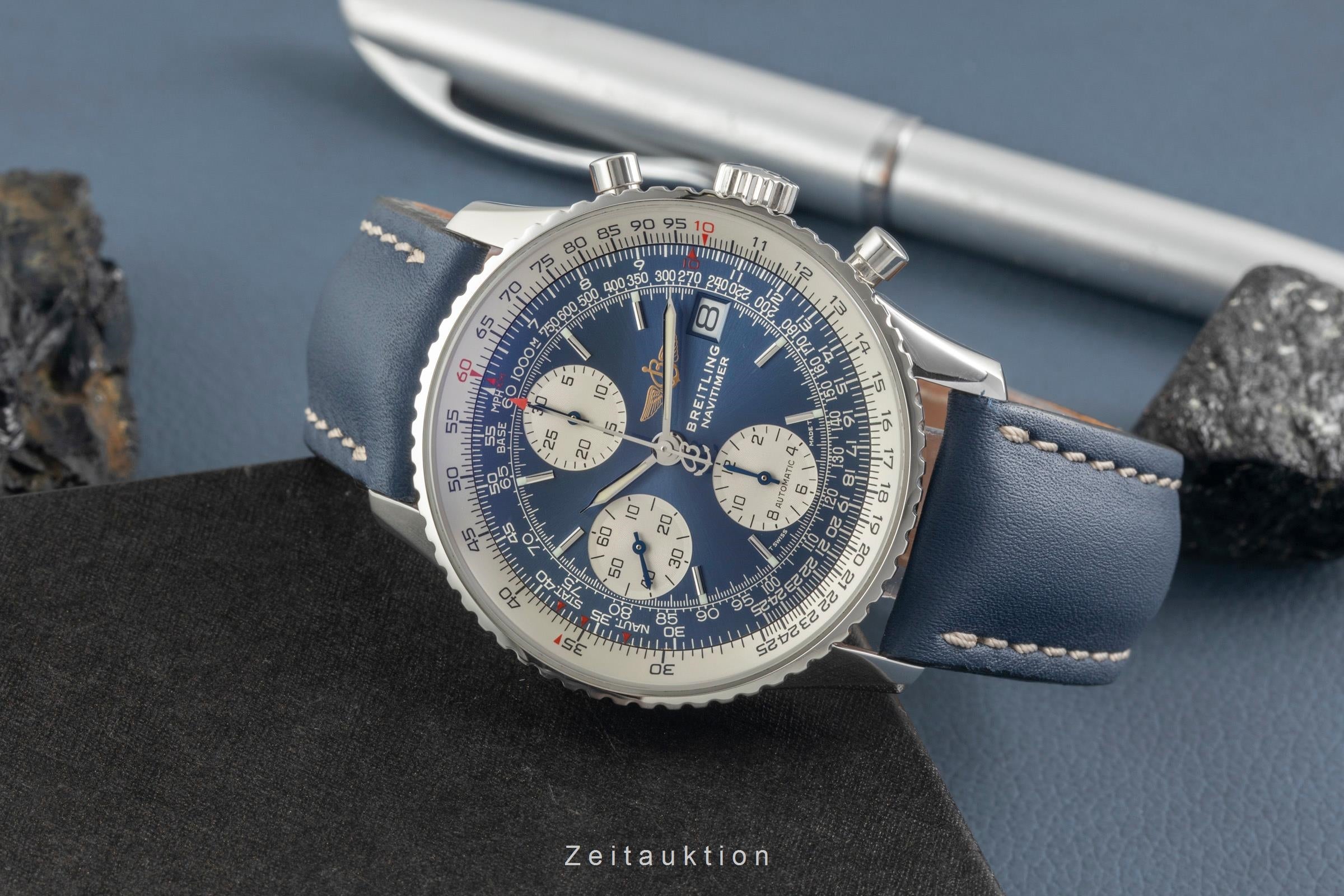Breitling Old Navitimer Chronograph Edelstahl Automatik Ref. A13322 B&P 1999 [2603873]