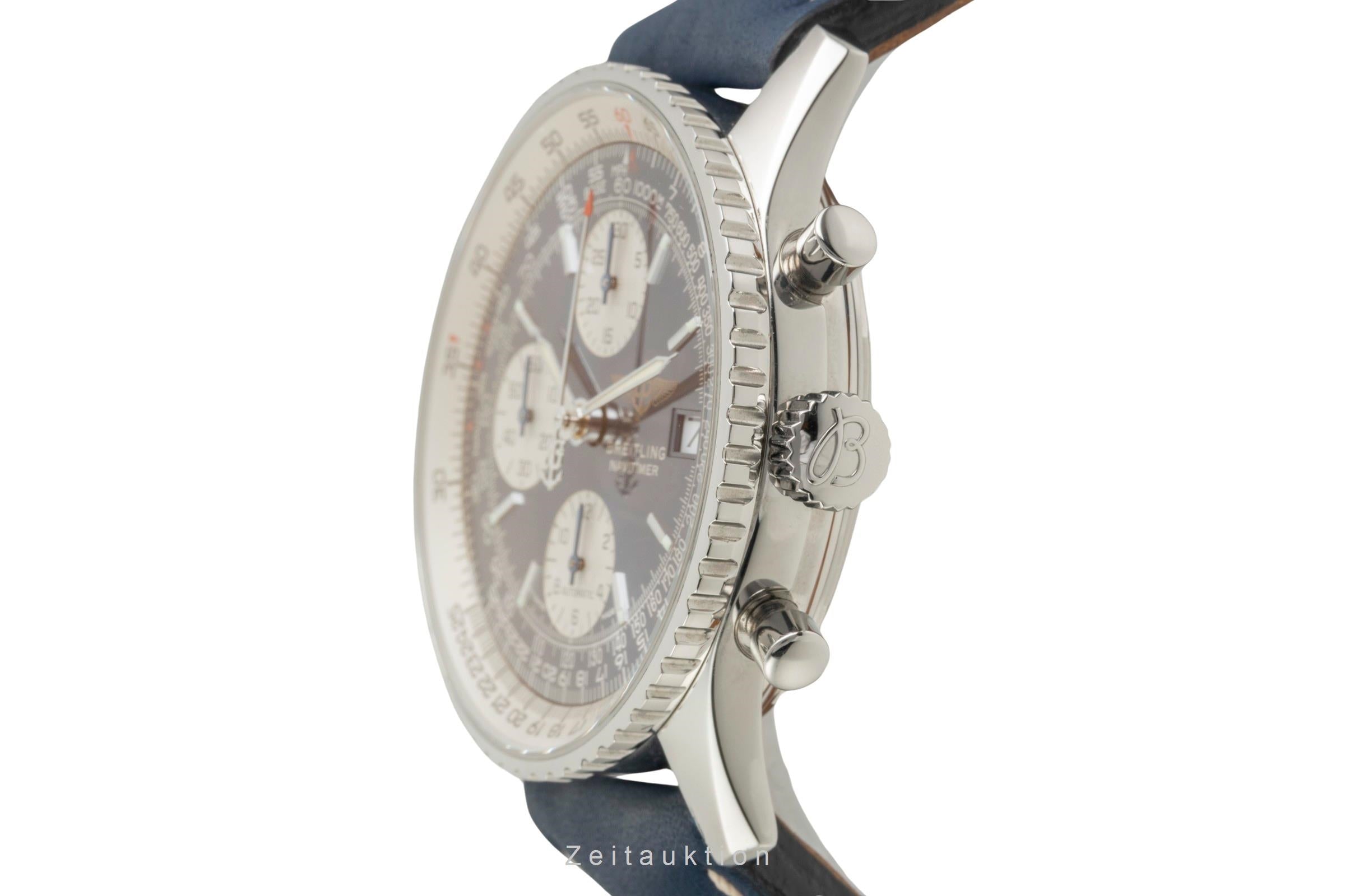 Breitling Old Navitimer Chronograph Edelstahl Automatik Ref. A13322 B&P 1999 [2603873]