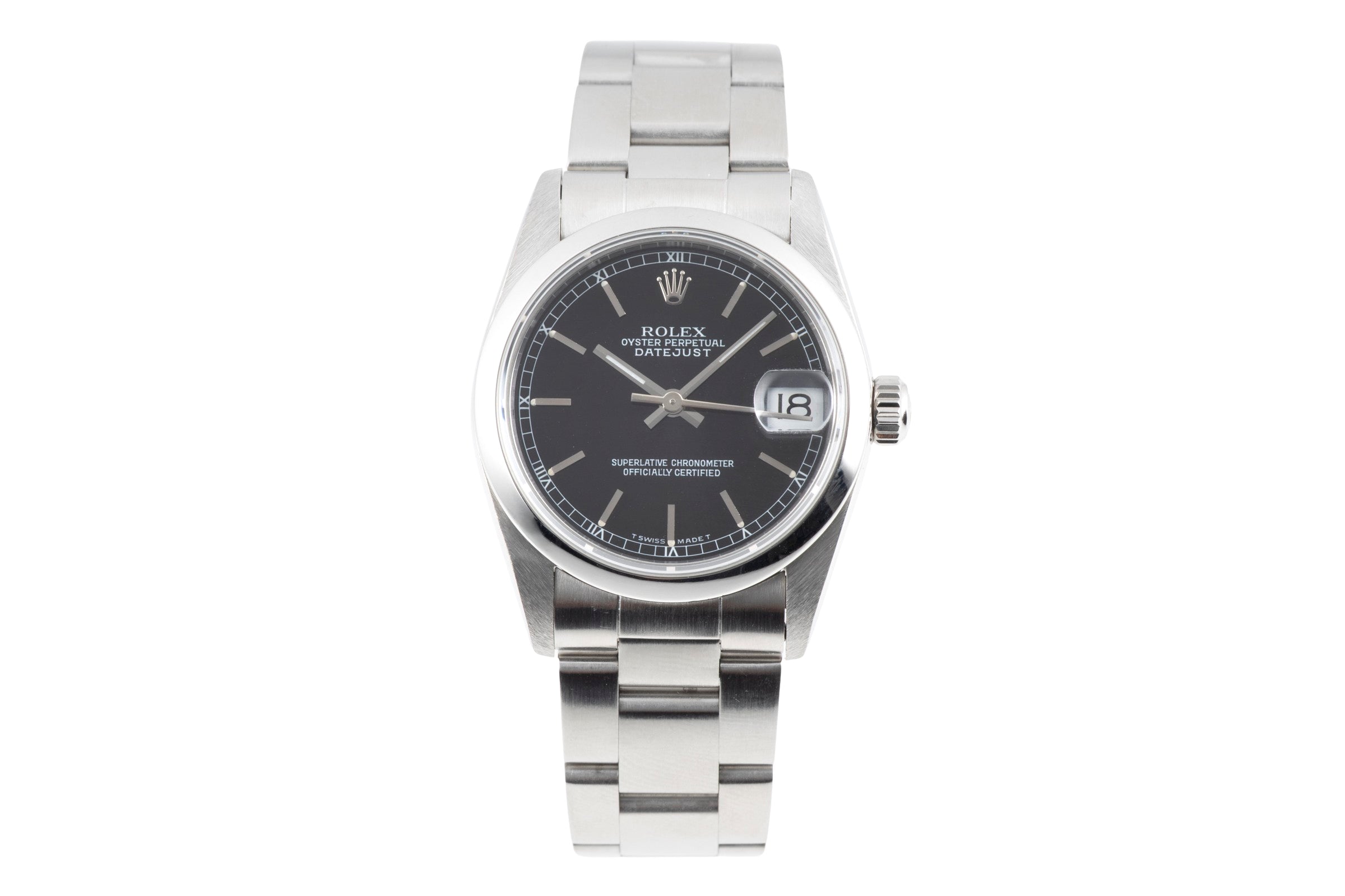 Rolex Datejust 31 Black Dial Edelstahl Automatik Medium Size Ref. 68240 U-Serie [2603874]
