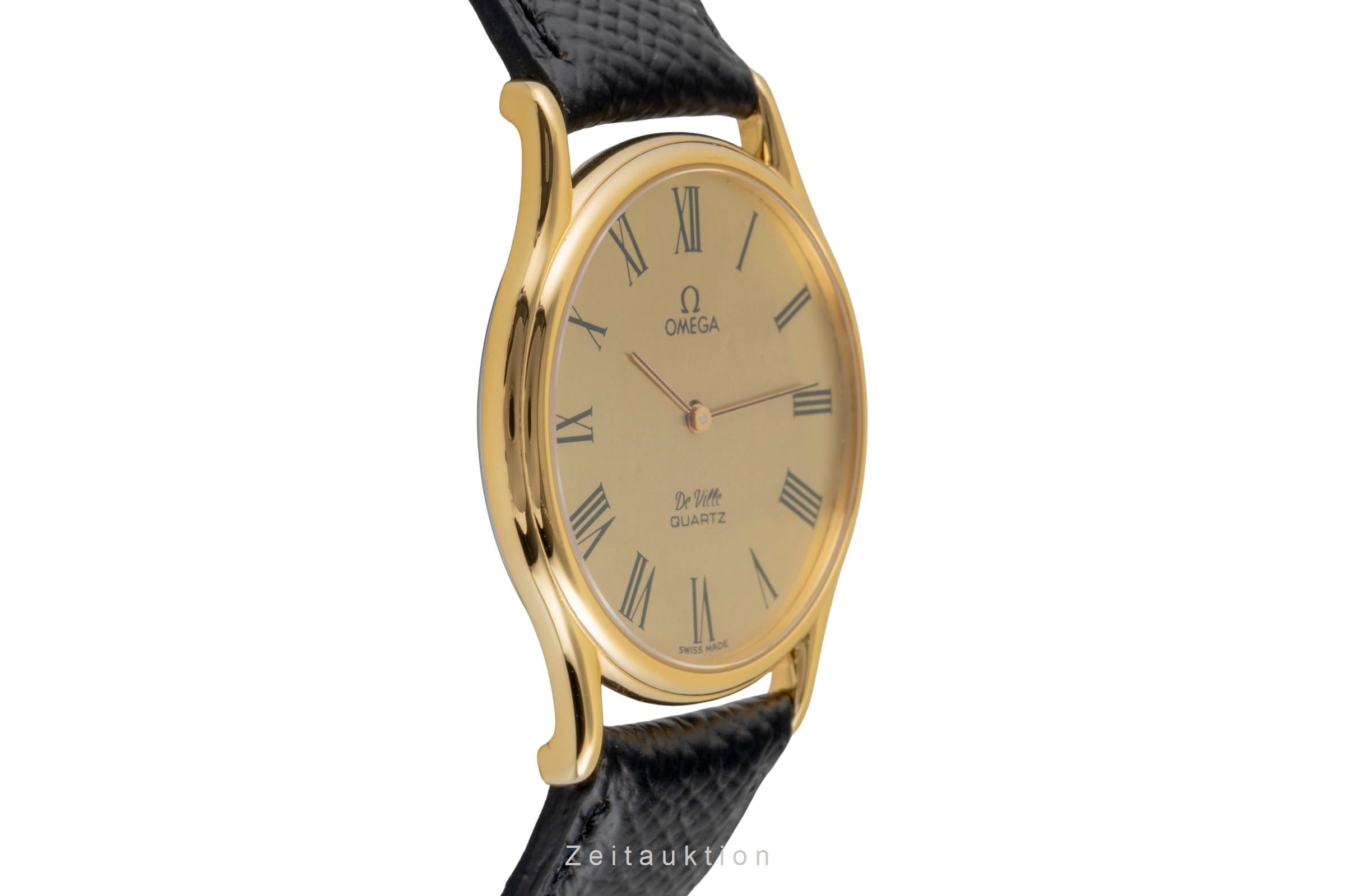 Omega De Ville gilt-brass quartz men's watch 191.0077 Vintage  [2603877]