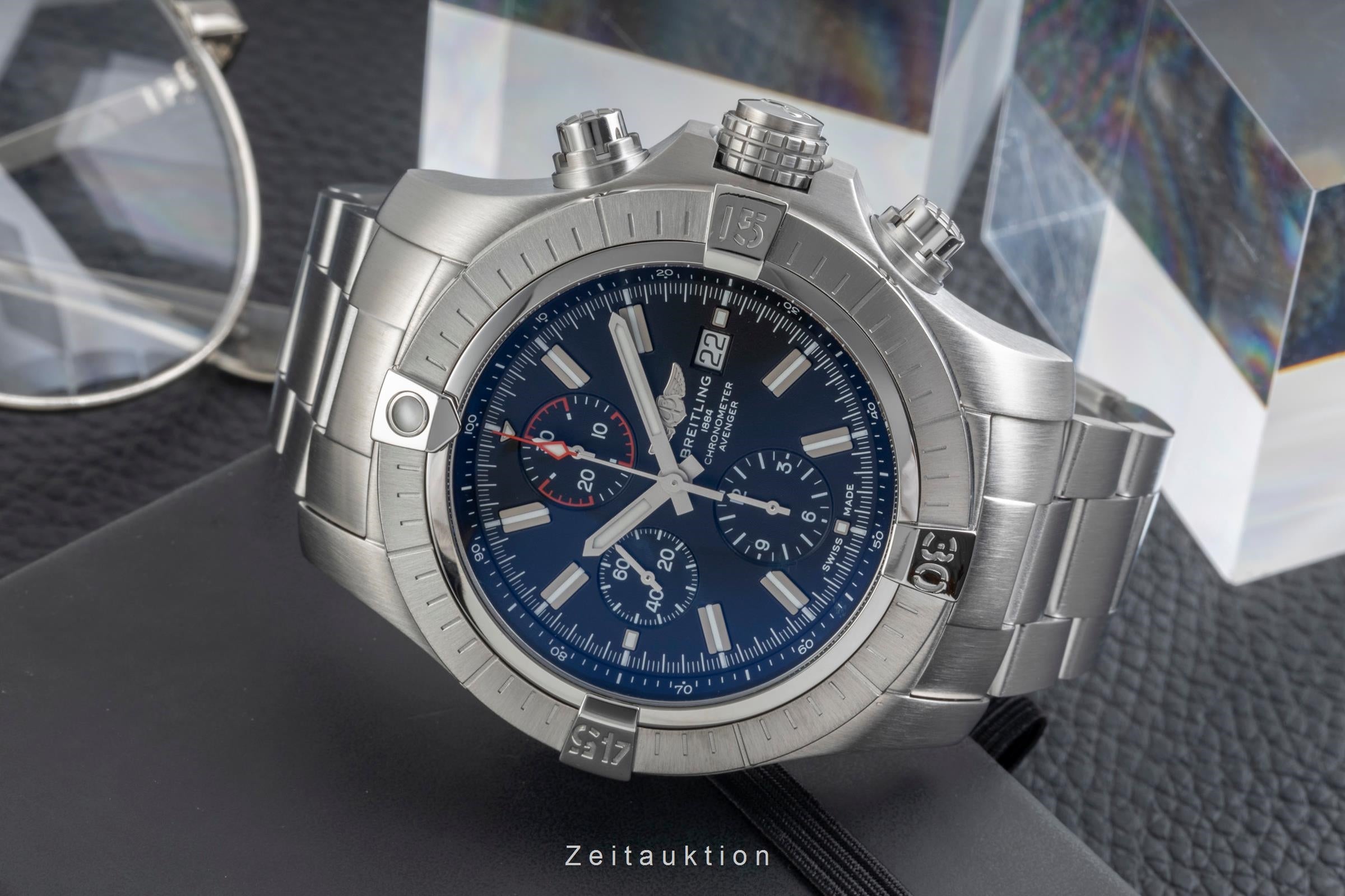 Breitling Super Avenger cronografo acciaio automatismo orologio da uomo A13375101B1A1  [2603880]