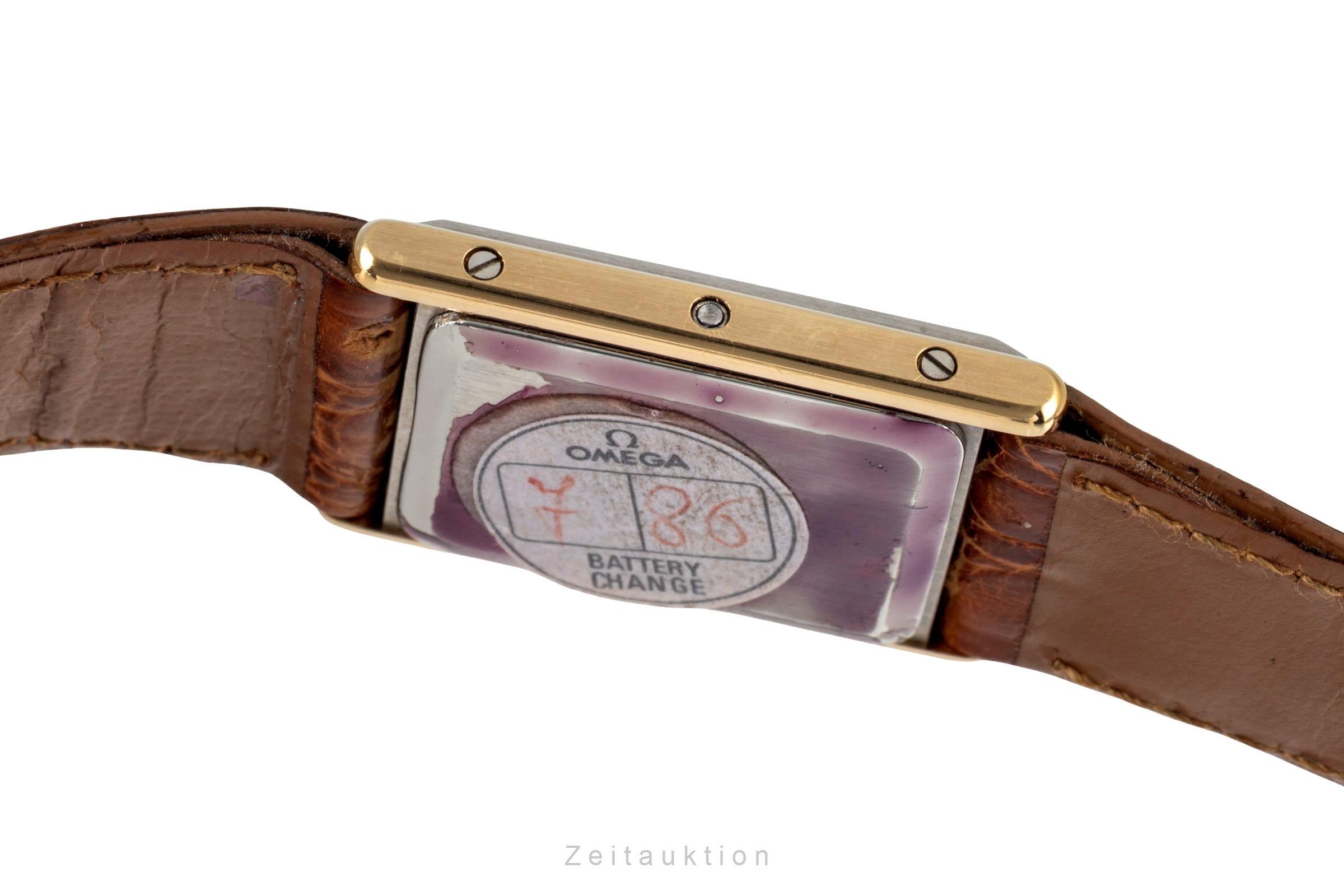 Omega De Ville acero / oro cuarzo reloj para damas  591.0264 Vintage  [2603881]